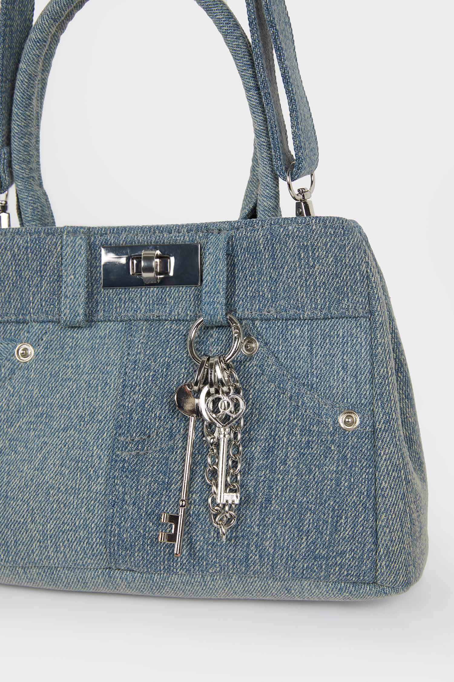Woman Jean Look Shoulder Bag