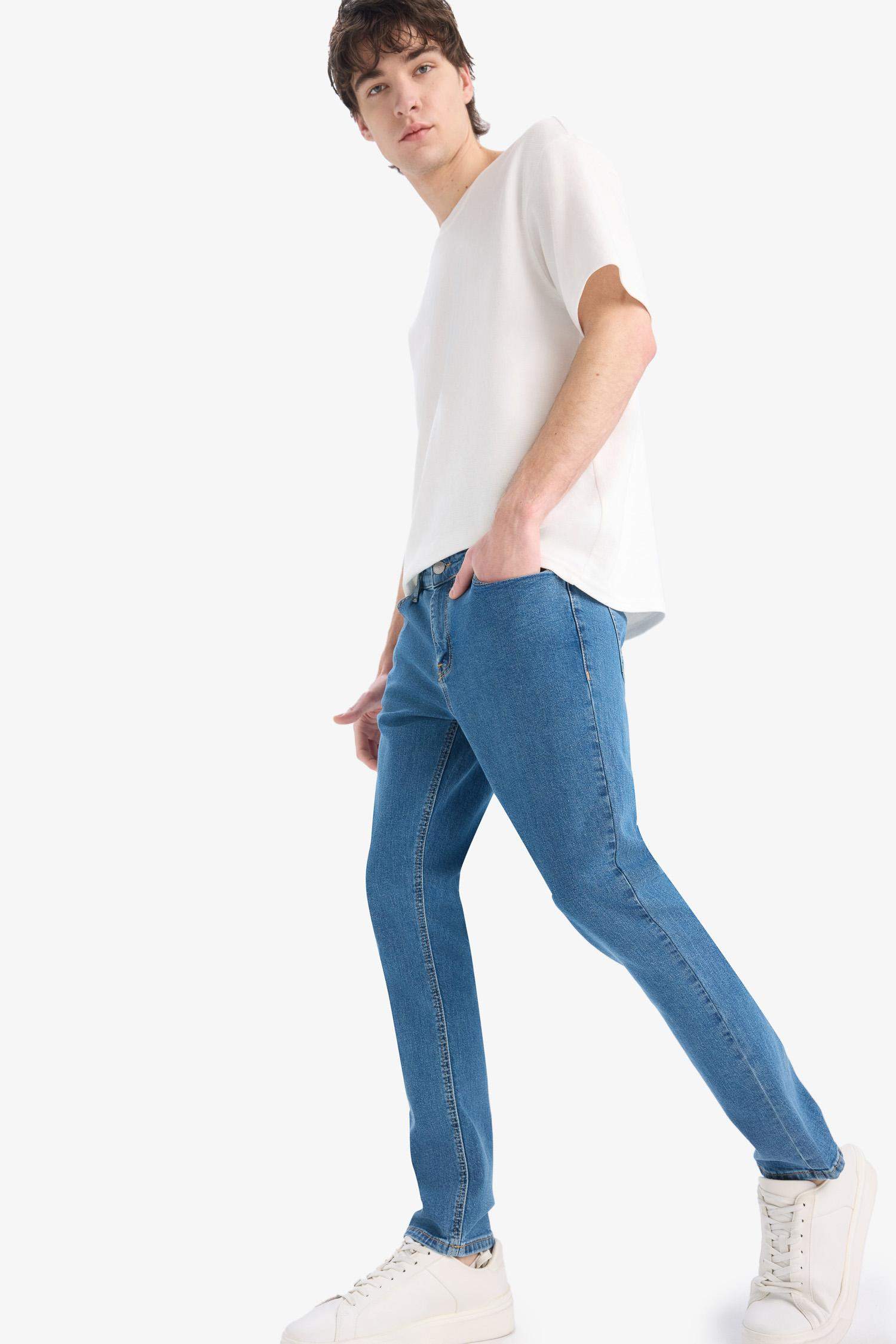 Carlo Skinny Fit Ekstra Dar Kalıp Normal Bel Ekstra Dar Paça Jean Pantolon