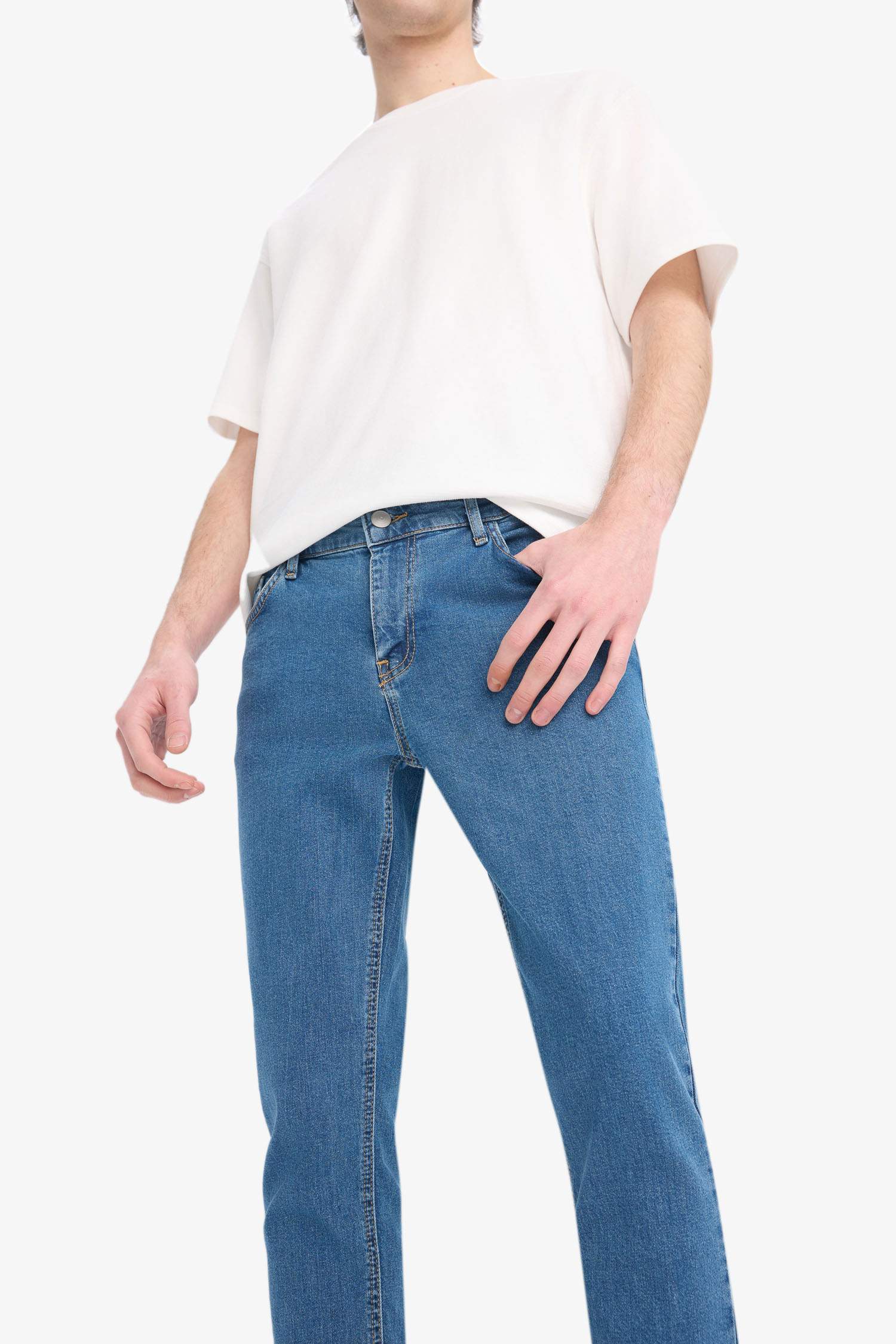 Carlo Skinny Fit Ekstra Dar Kalıp Normal Bel Ekstra Dar Paça Jean Pantolon