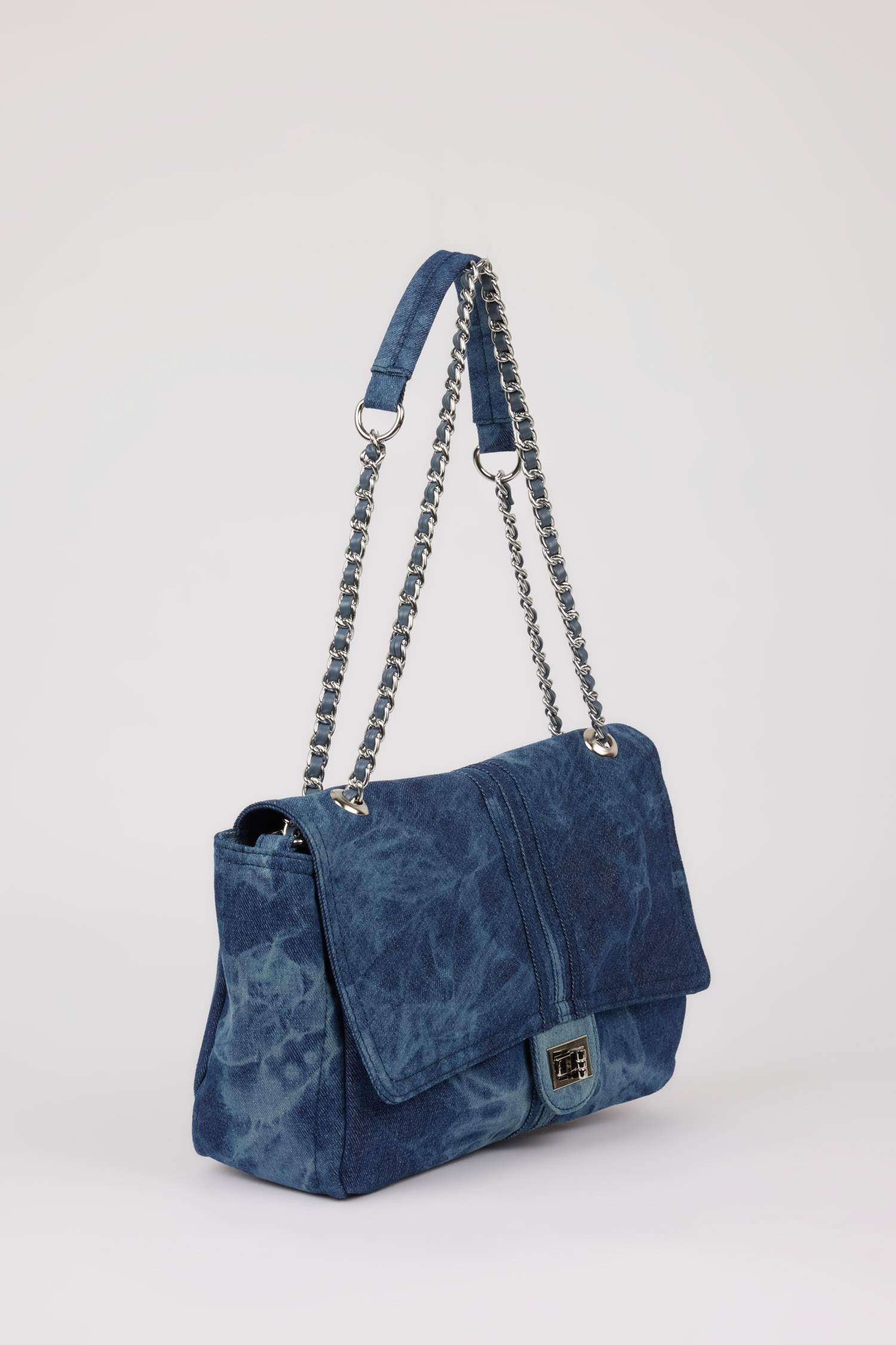 Kadın Jean Görünümlü Omuz Çantası