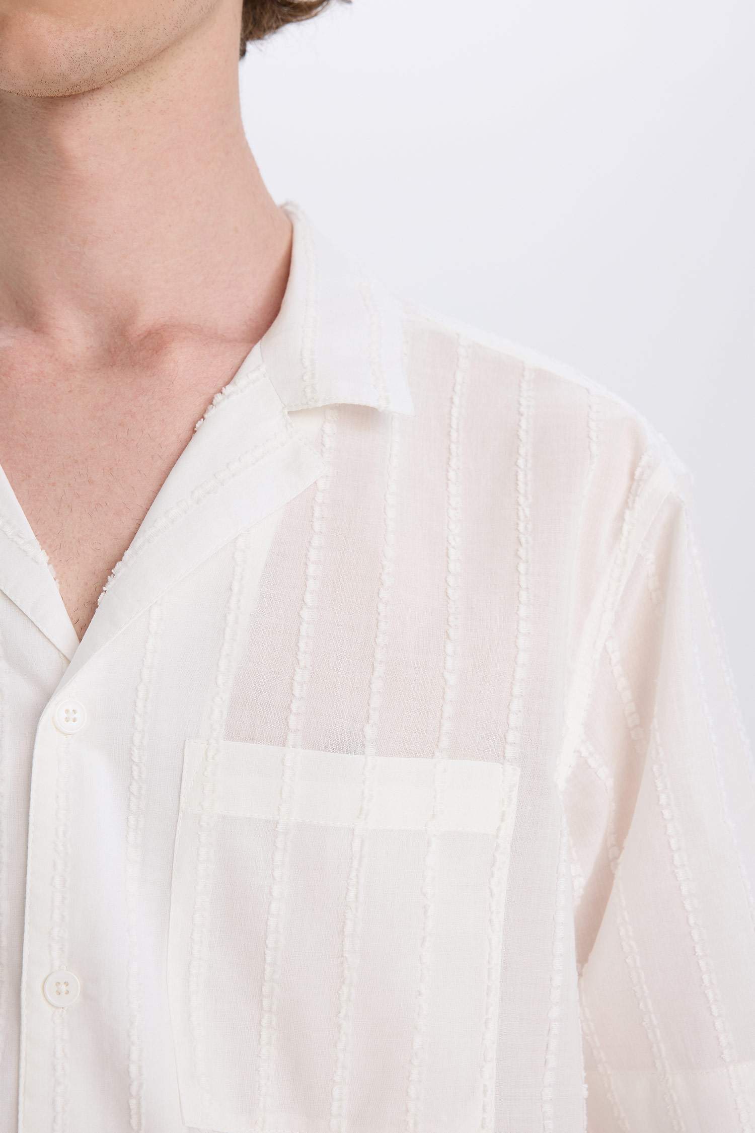Рубашка Regular Fit с круглым вырезом из поплина