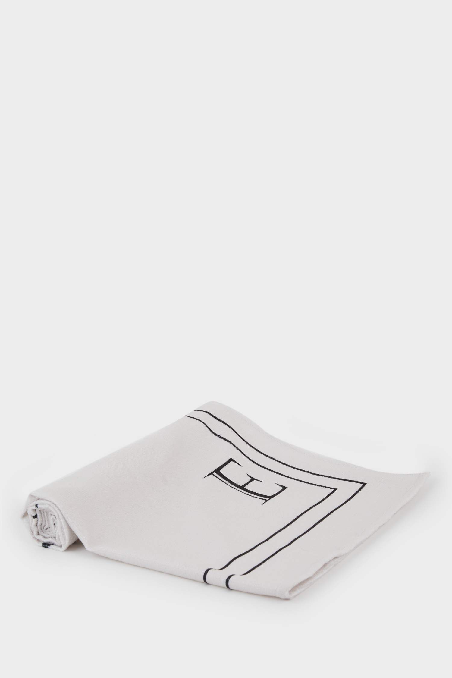 Kadın Desenli Pamuklu Plaj Havlusu