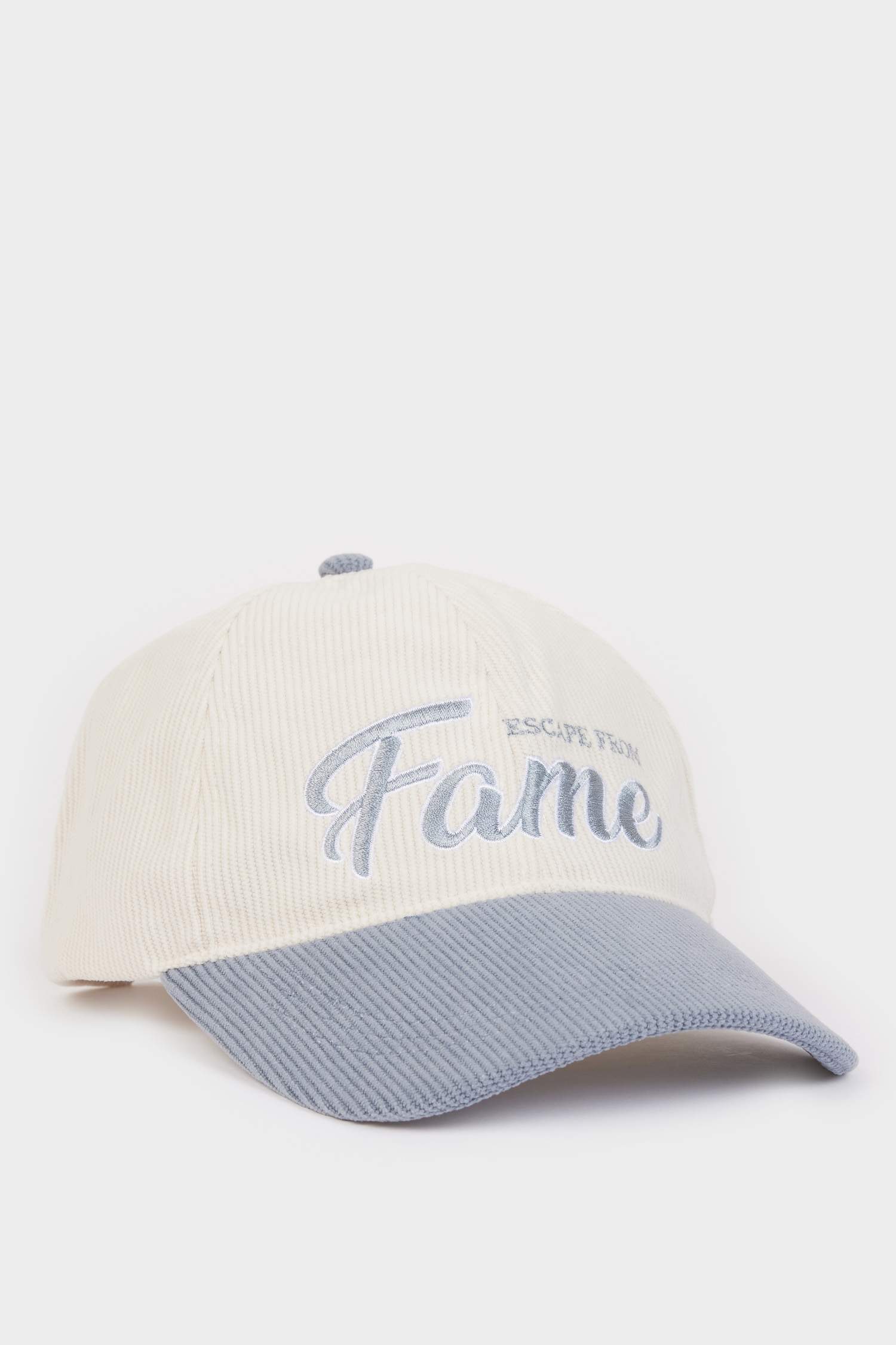 Kadın Nakışlı Kadife Cap Şapka