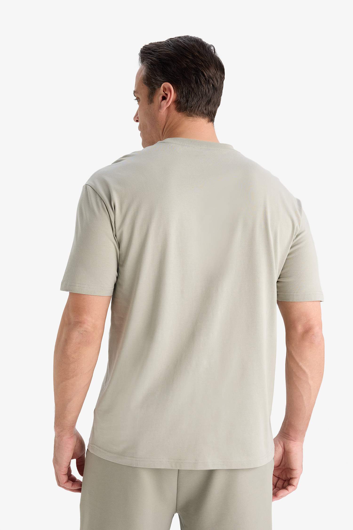 Cotton Regular Fit Crew Neck Printed T-Shirt