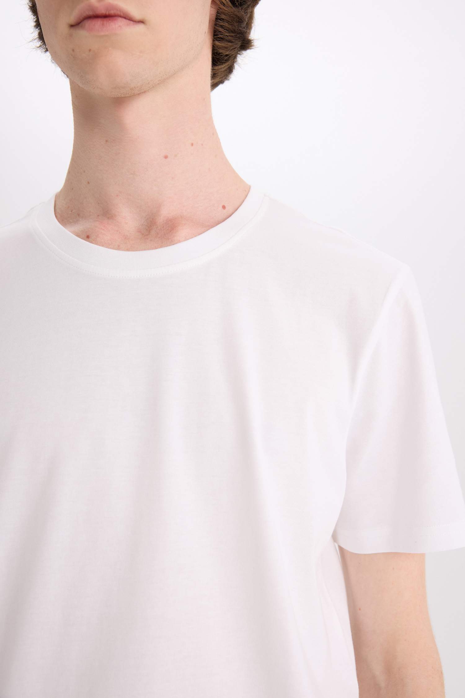 Cotton Slim Fit Crew Neck Printed Short Sleeve T-Shirt