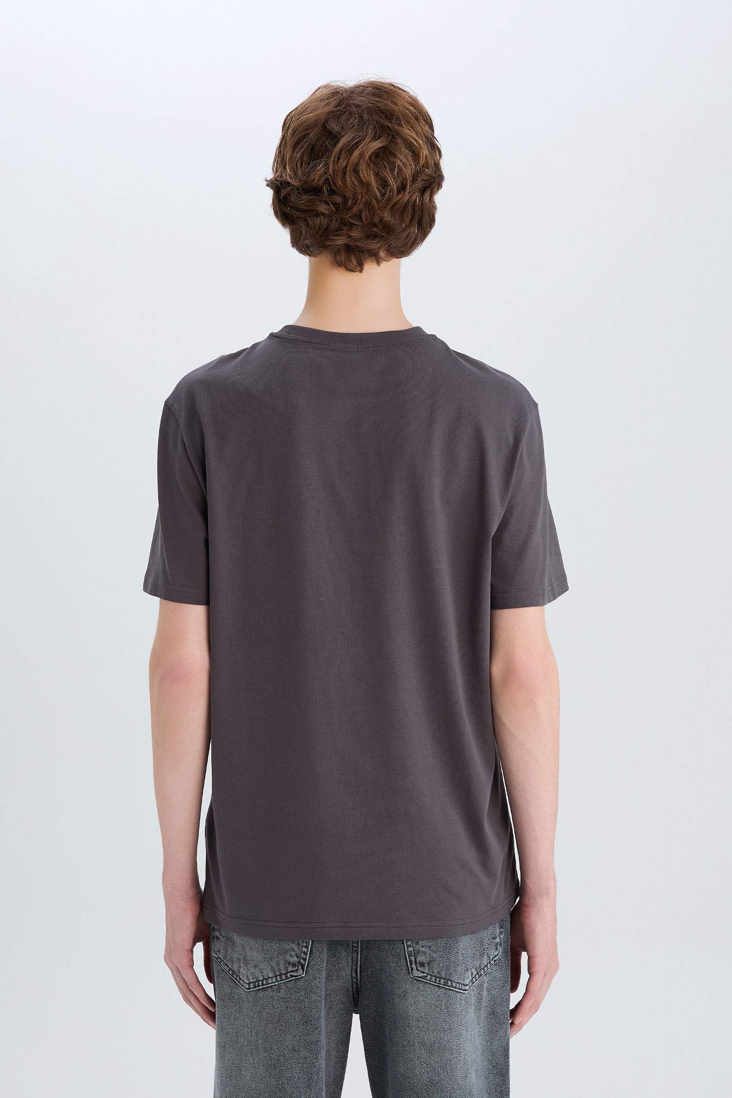 Cotton Regular Fit Crew Neck Printed T-Shirt