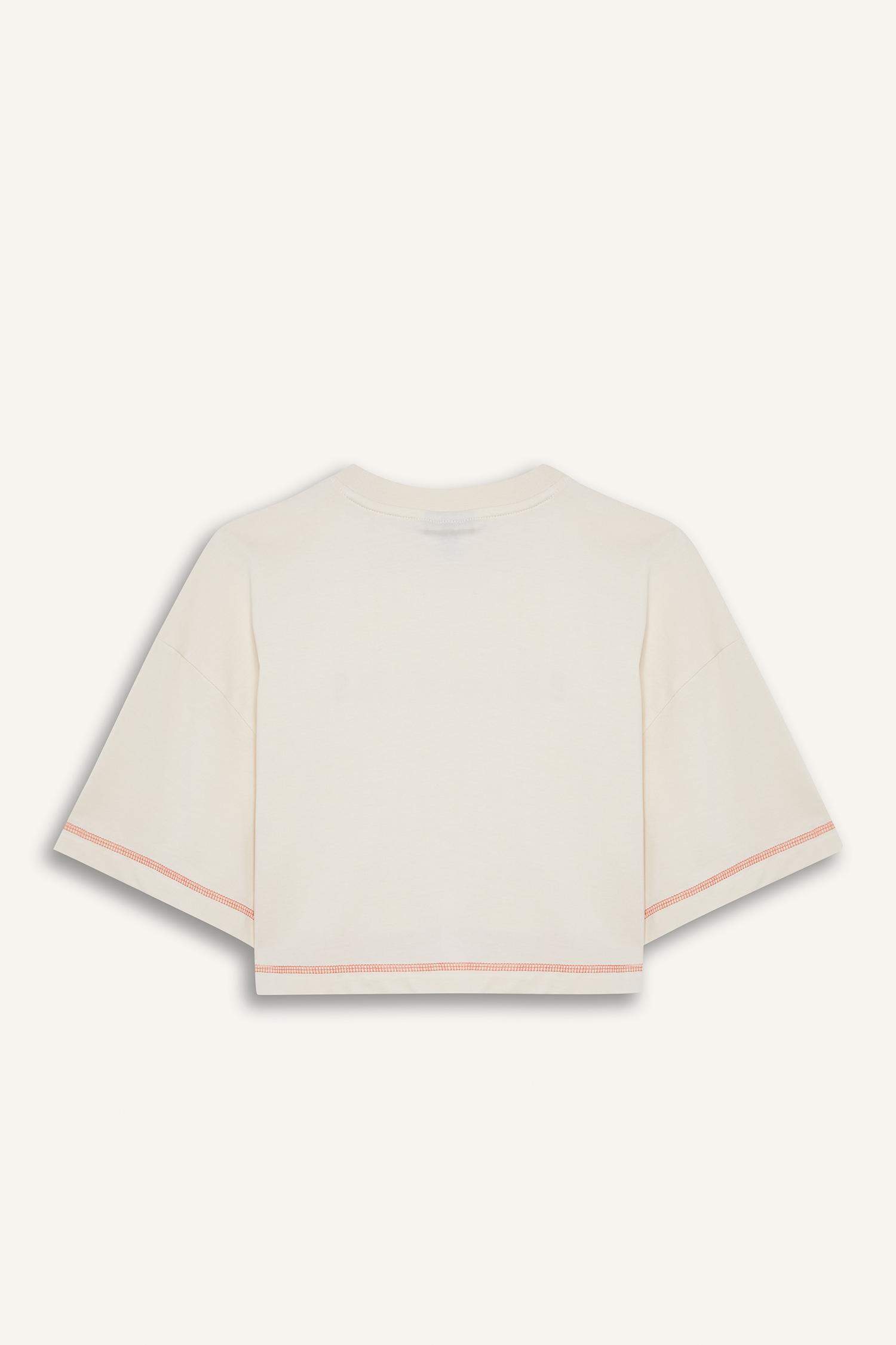 DeFactoFit NBA Chicago Bulls Crop Bisiklet Yaka Sporcu Kısa Kollu Tişört