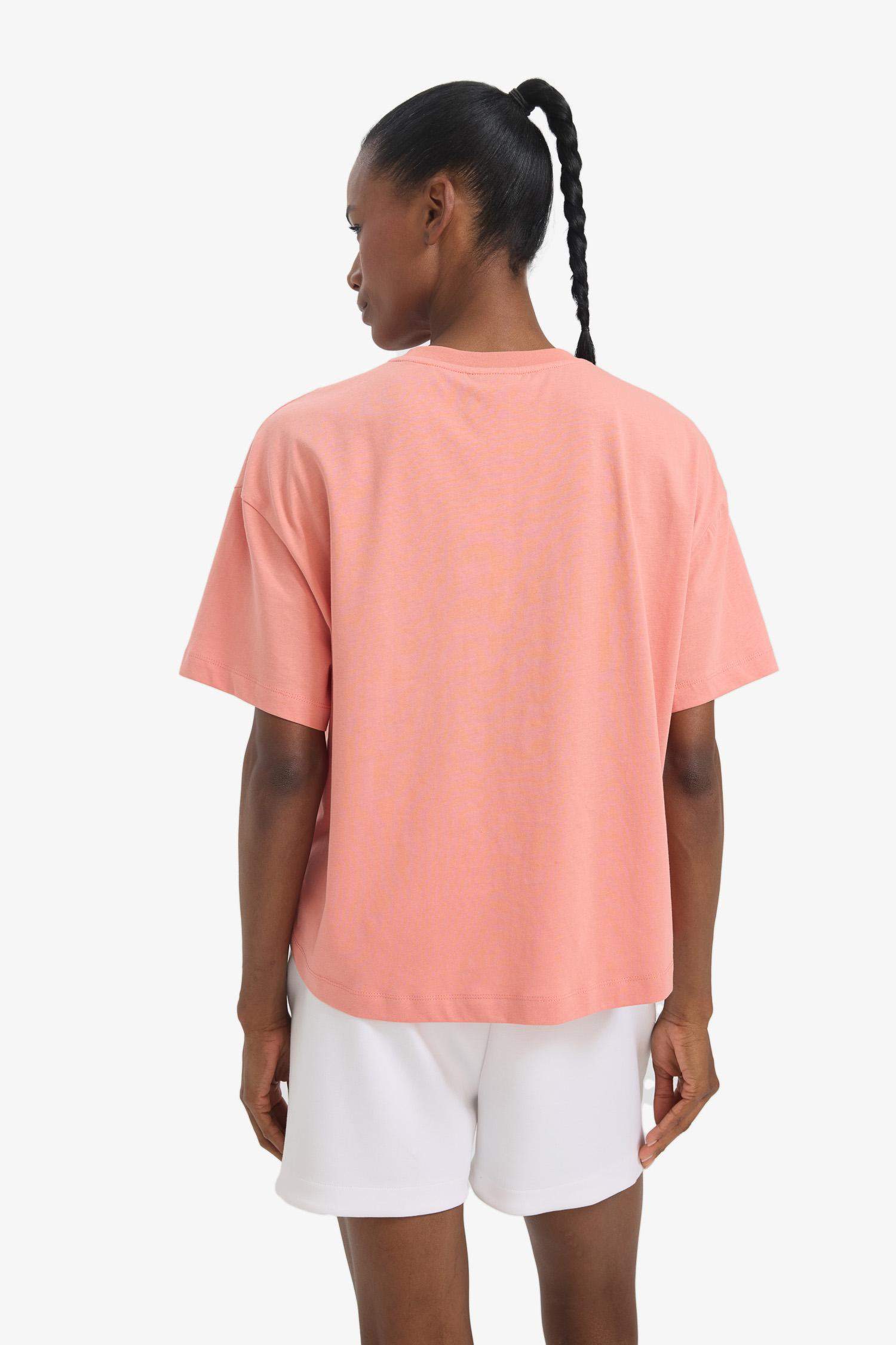 تيشيرت اوفر سايز نص كم من لوس أنجلوس ليكرز من DeFactoFit