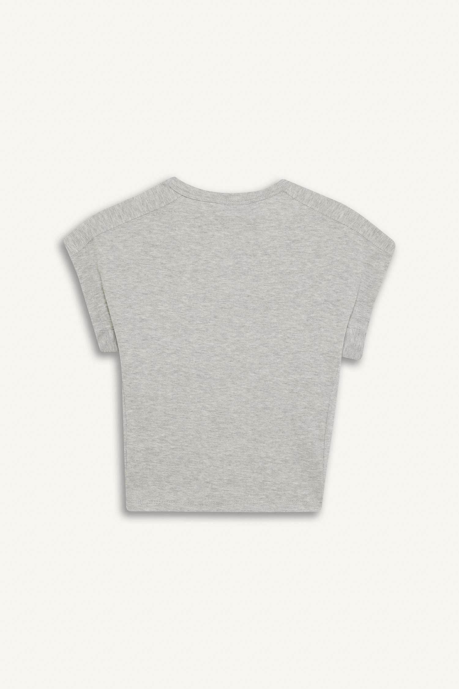 تيشيرت فريق لوس أنجلوس ليكرز بأكمام قصيرة وياقة مستديرة من DeFactoFit