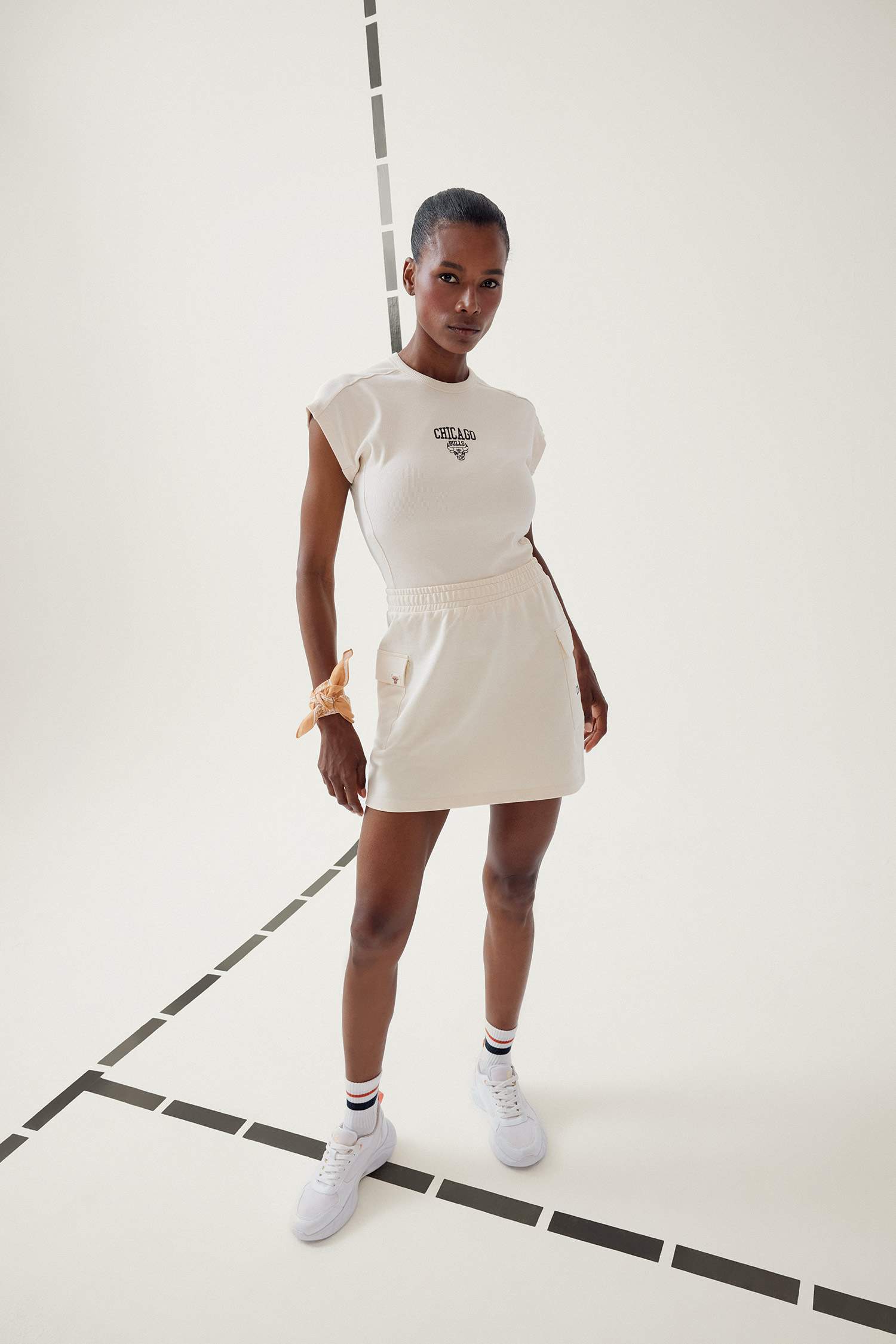 T-shirt NBA Chicago Bulls à manches courtes et col rond de DeFactoFit