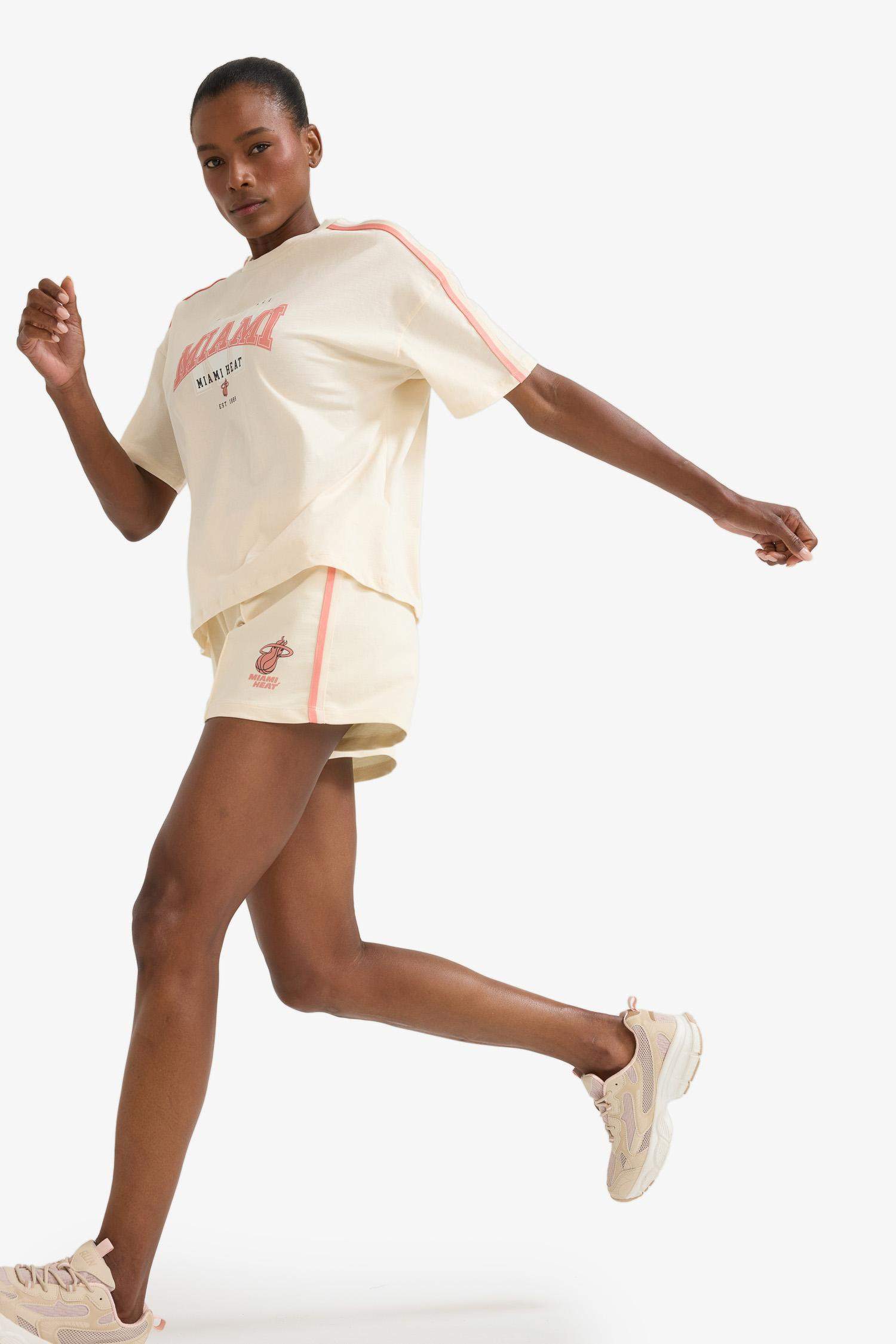 DeFactoFit NBA Miami Heat Standard Fit Shorts