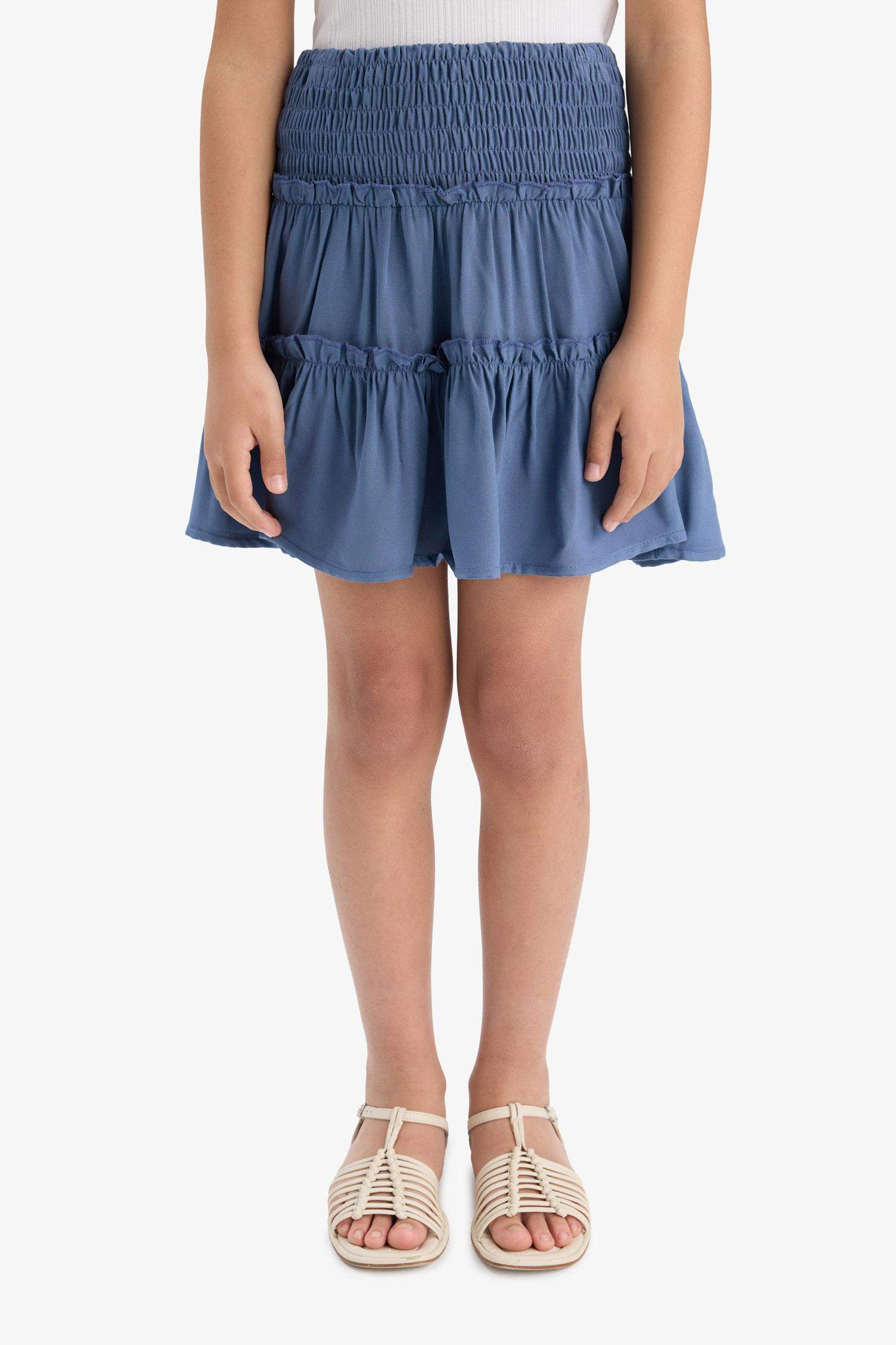 Jupe en viscose à volants pour fille