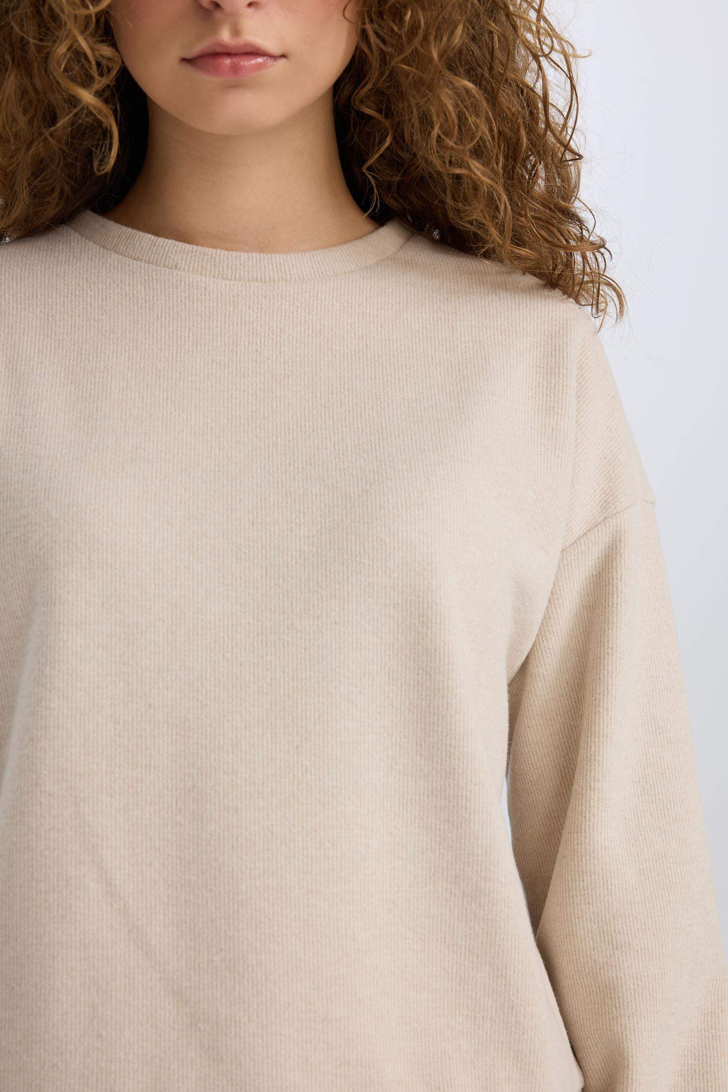 2'li Takım Basic Düz Bisiklet Yaka Üst Beli Lastikli Uzun Alt