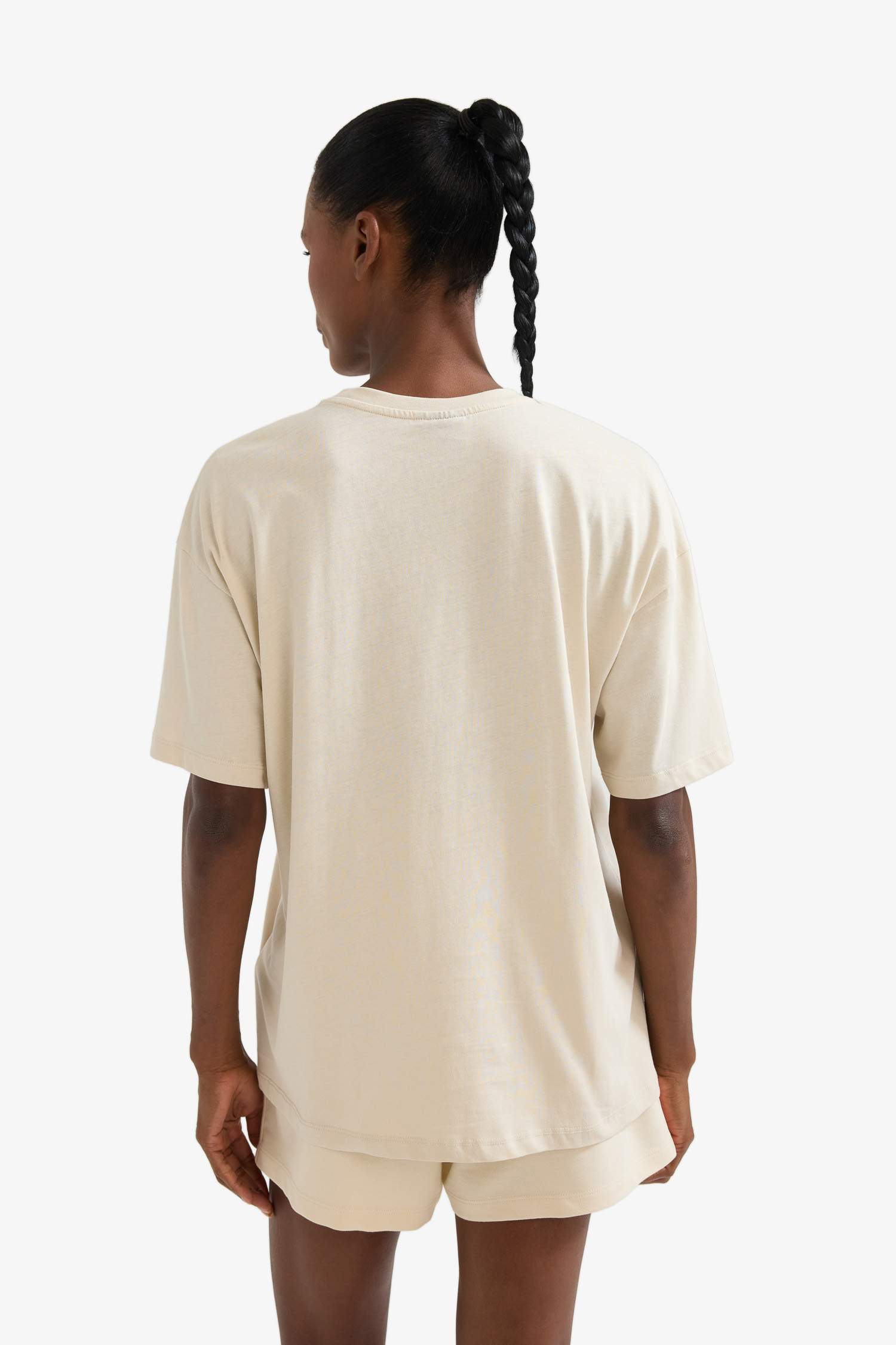 DeFactoFit NBA логотип Oversize широкого кроя футболка с круглым вырезом и коротким рукавом