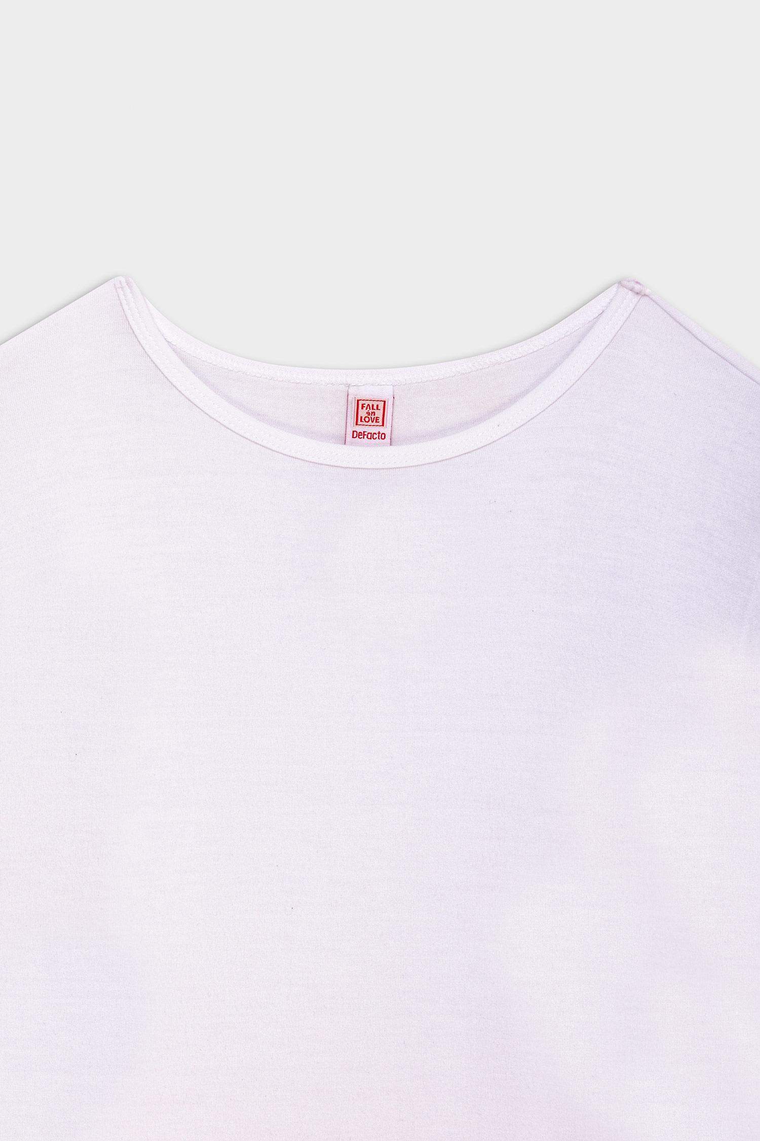 توب فيسكوز أبيض من Fall in Love