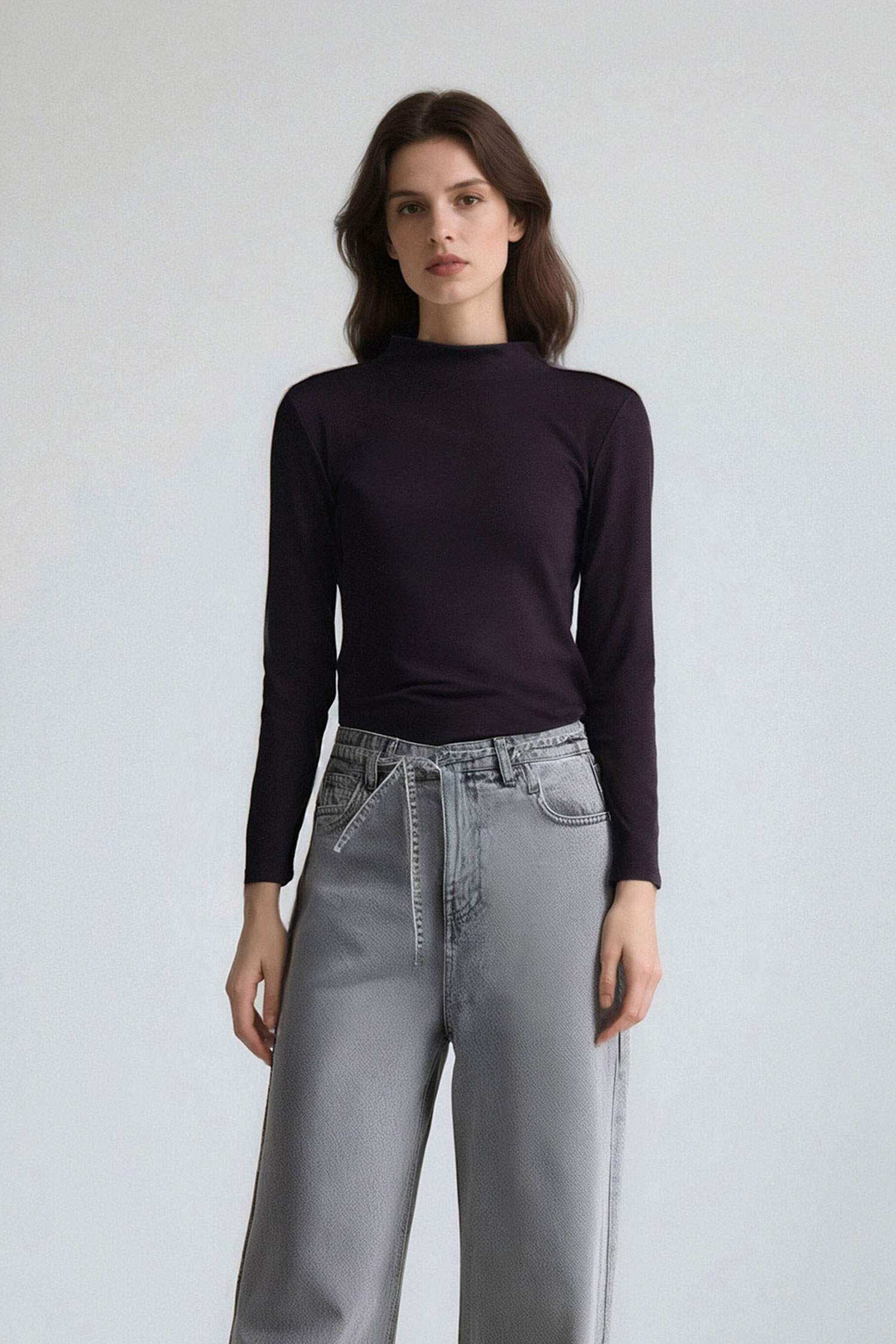 توب فيسكوز أسود سادة من Fall in Love