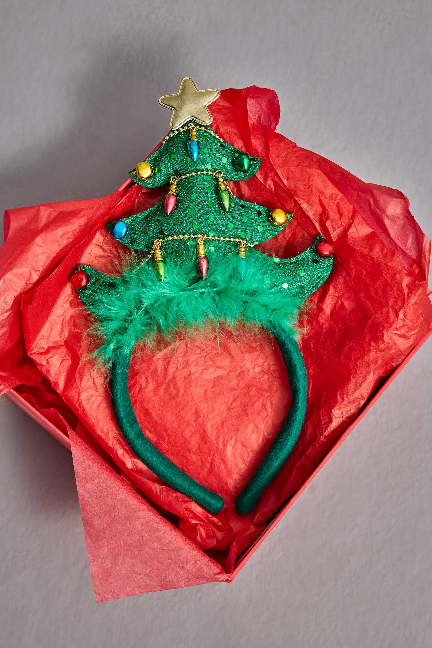 Woman Christmas Tree Themed Headband