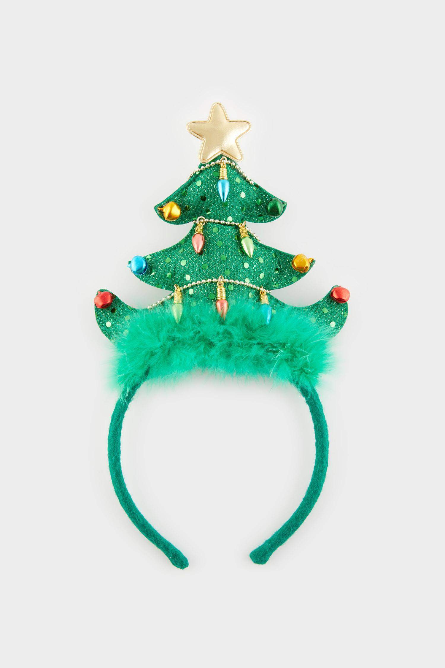 Woman Christmas Tree Themed Headband