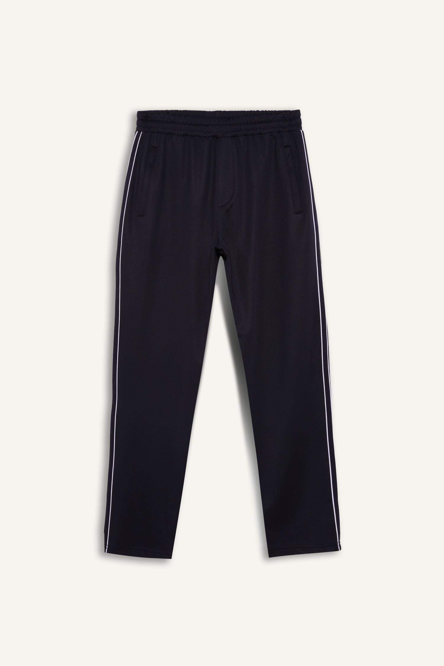 DeFactoFit Sporcu Jogger Eşofman Altı Slim Fit Dar Kesim Standart Paça Skuba Dalgıç Kumaş Beli Lastikli