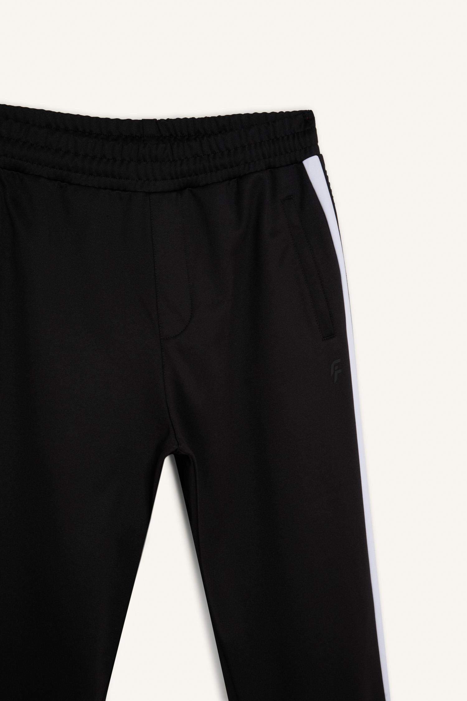 Sporcu Jogger Eşofman Altı Standart Fit Standart Paça Skuba Dalgıç Kumaş Beli Lastikli Düz Paça