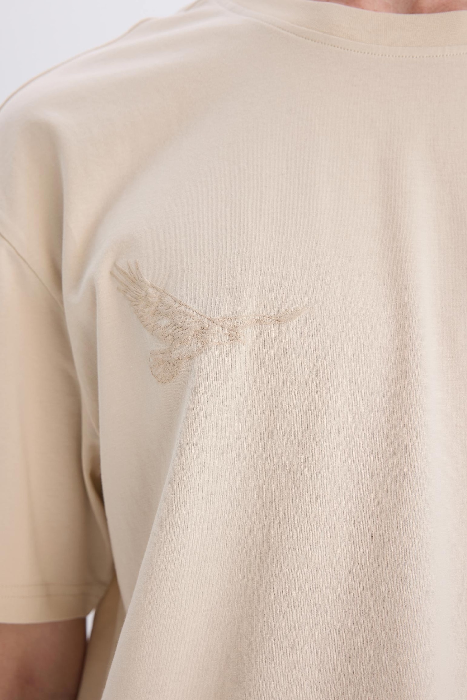 дөңгелек жаға үлкен Қысқа жеңді футболка