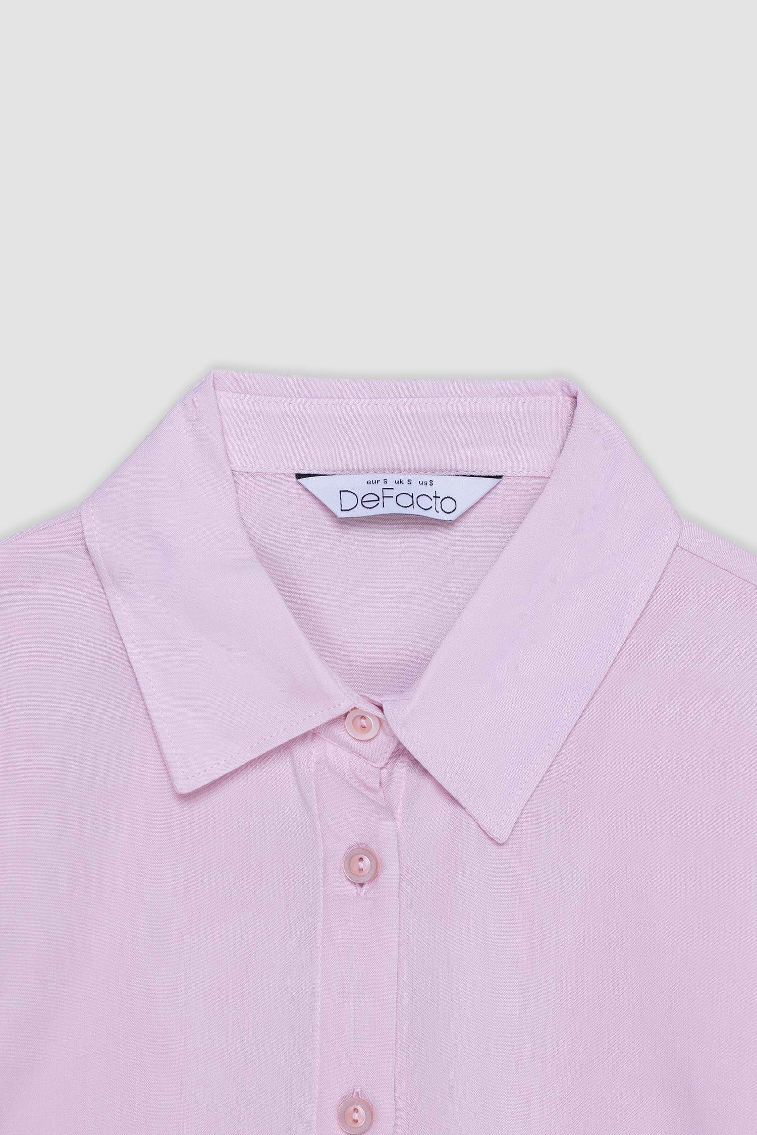 Regular Fit Shirt Collar Long Sleeve Shirt