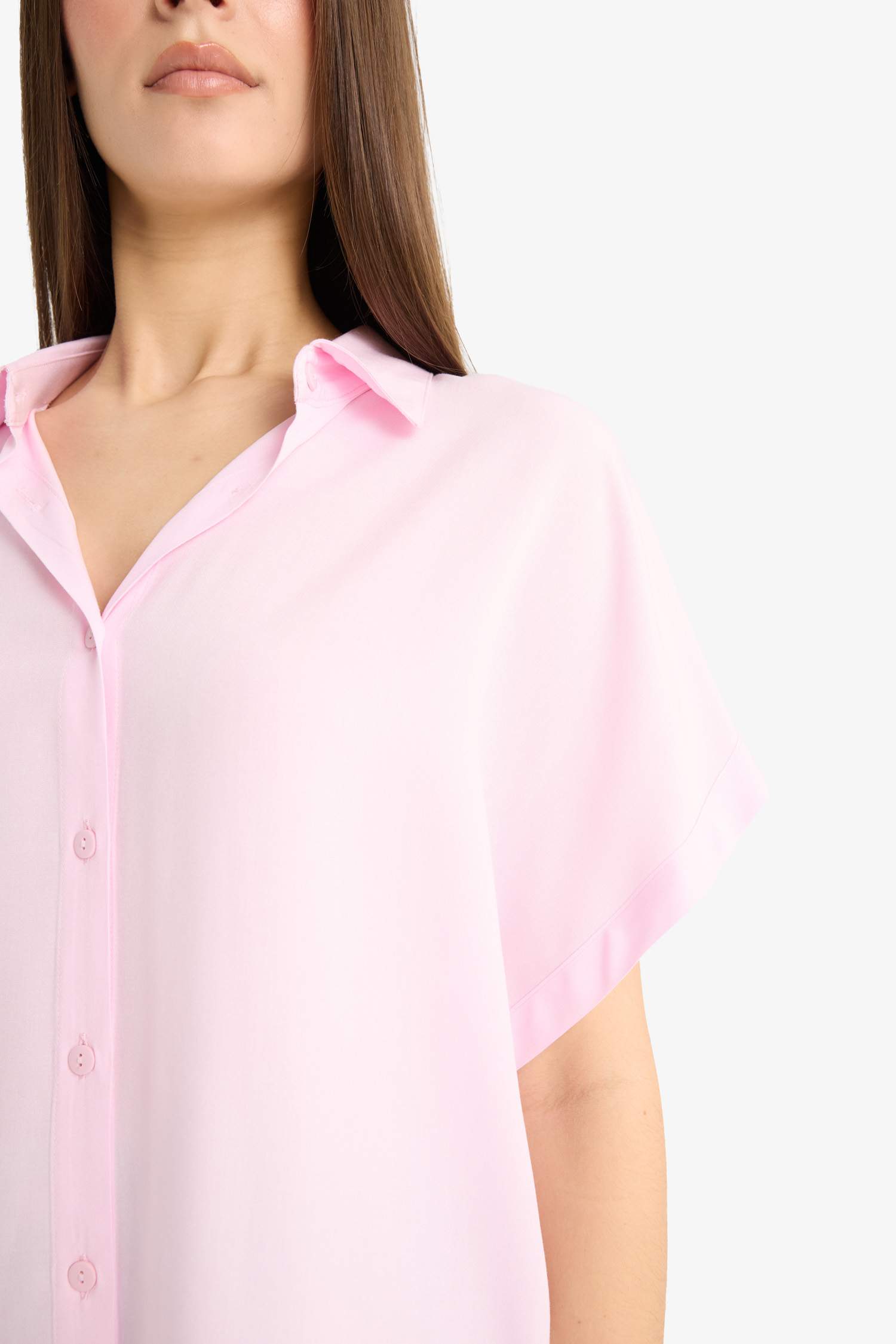 Regular Fit Viscose Short Sleeve Shirt