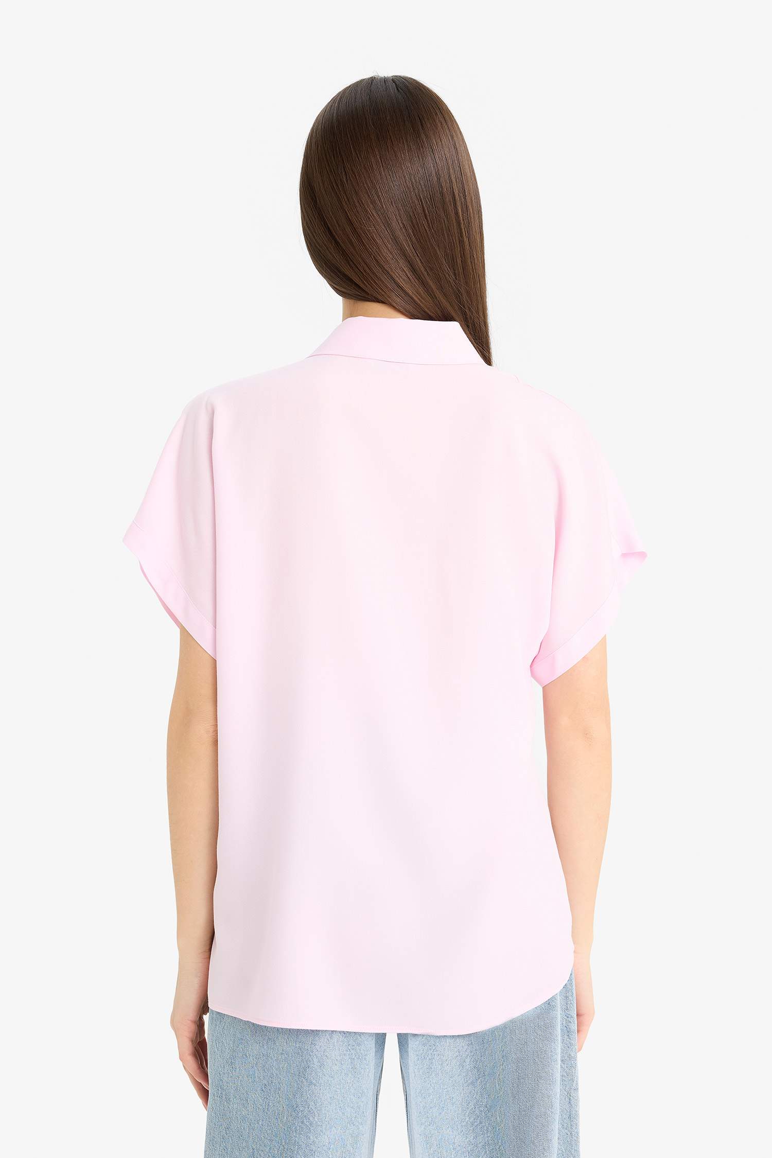 Regular Fit Viscose Short Sleeve Shirt