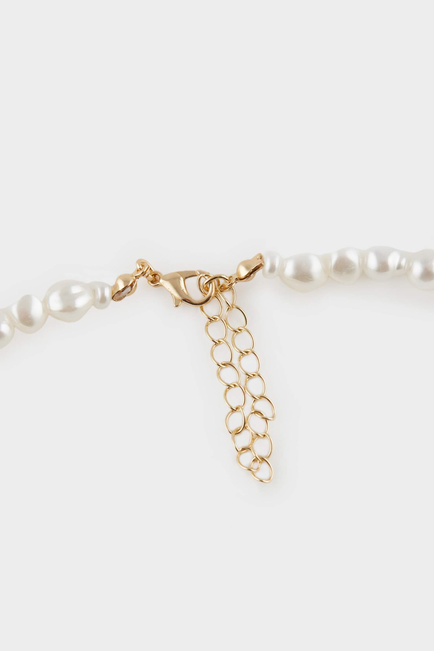 Kadın Mermer Desenli İnci Detaylı Kolye