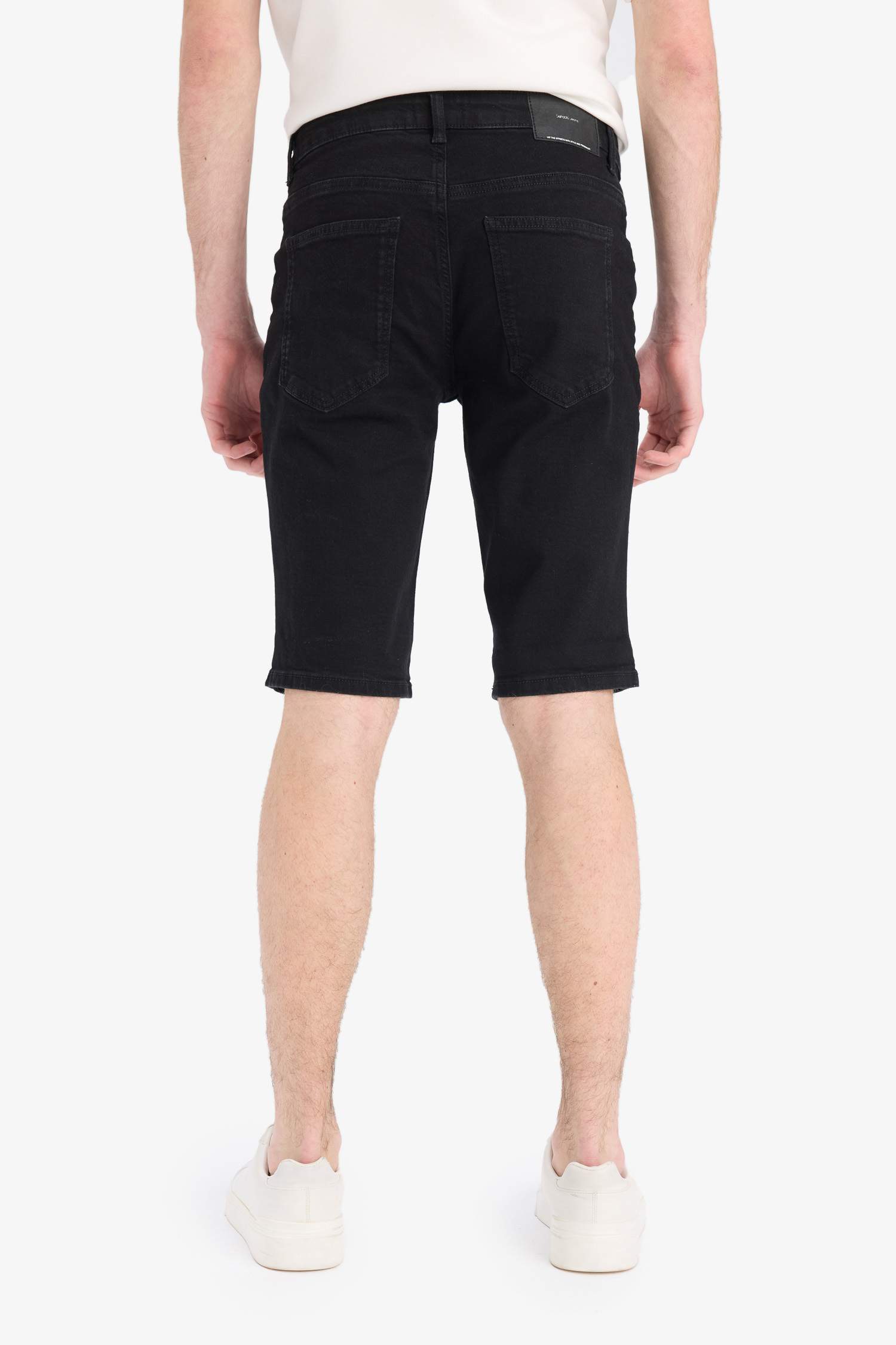 Slim Fit Dar Kesim Jean Bermuda Şort