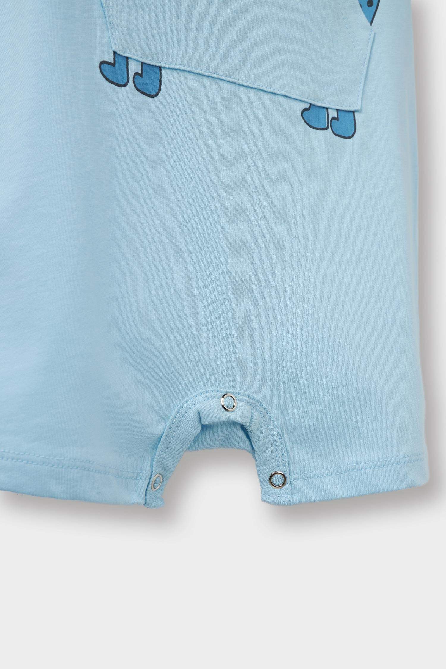 Baby Boy Newborn Dinosaur Printed Cotton 2 Piece Jumpsuit