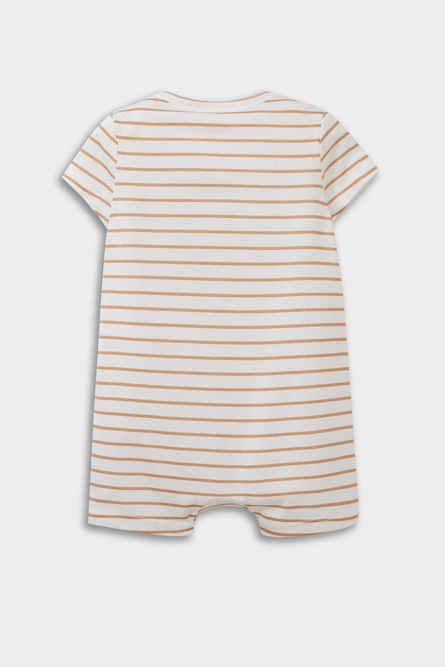 بذلة قطنية بأكمام قصيرة مطبوعة بنقش ديناصور للرضع الذكور