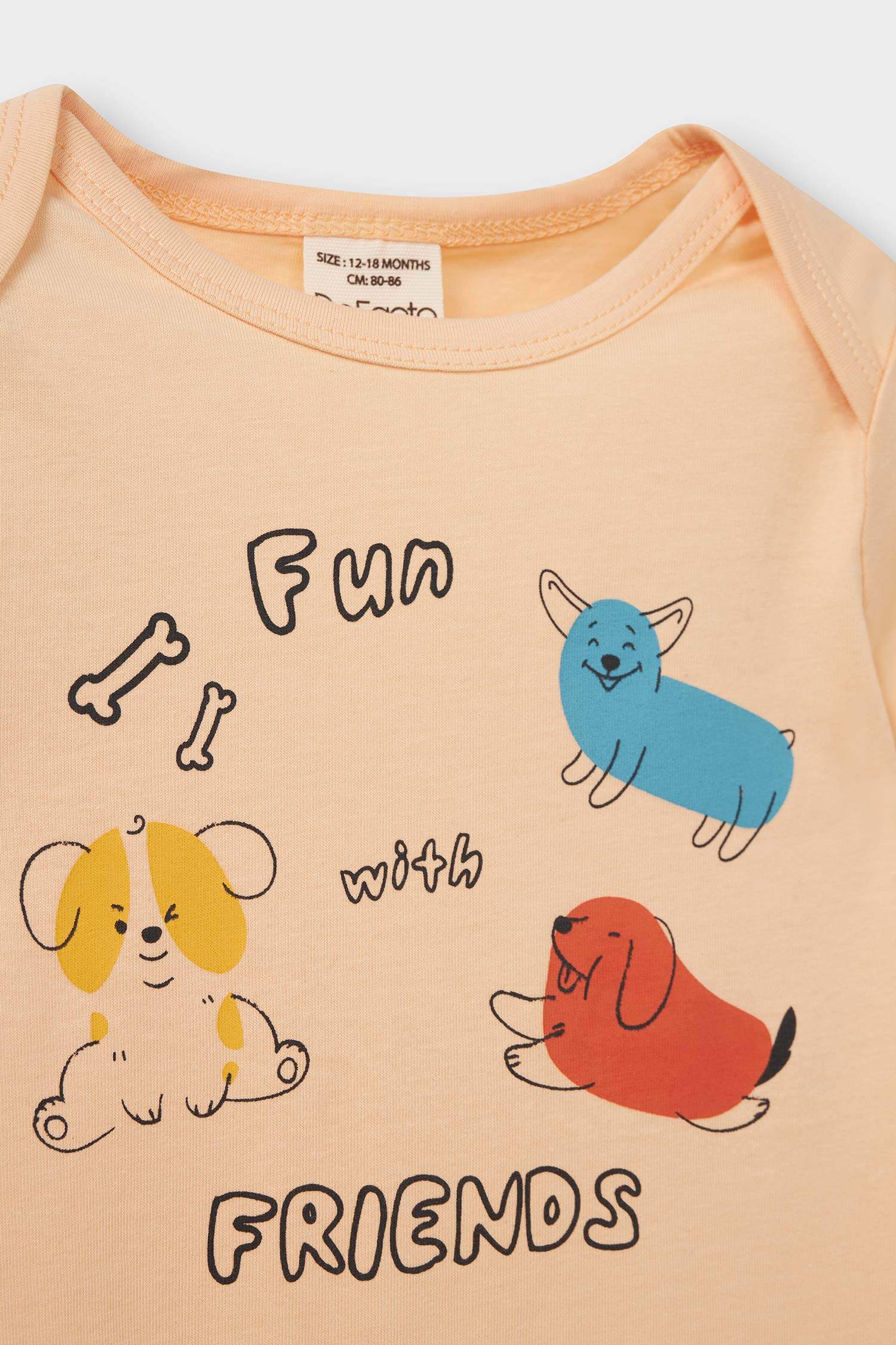 Baby Boy Newborn Animal Patterned Cotton 2 Piece Jumpsuit