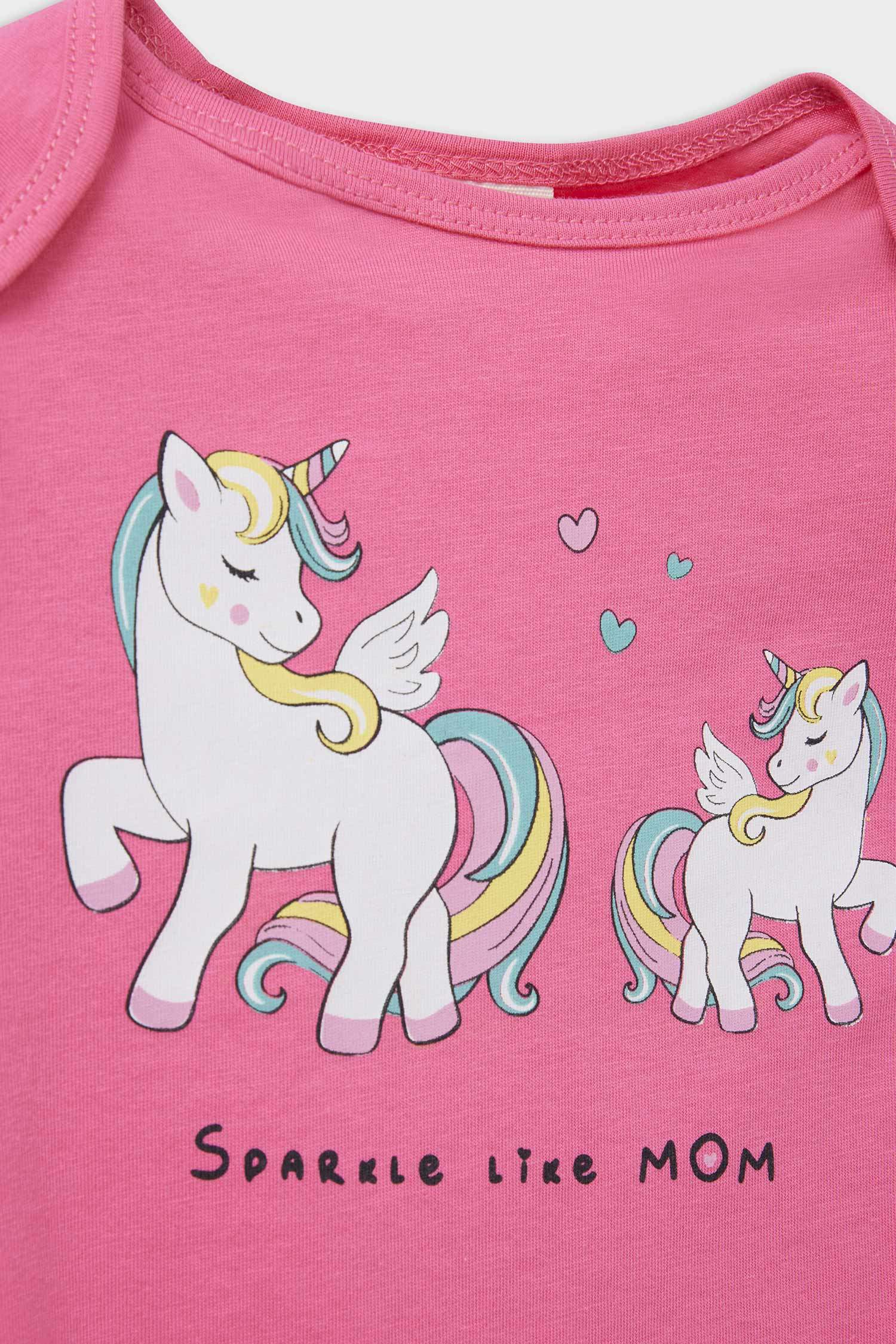 جمبسوت بيبي بناتي بطبعة بونيكورن - قطعتين