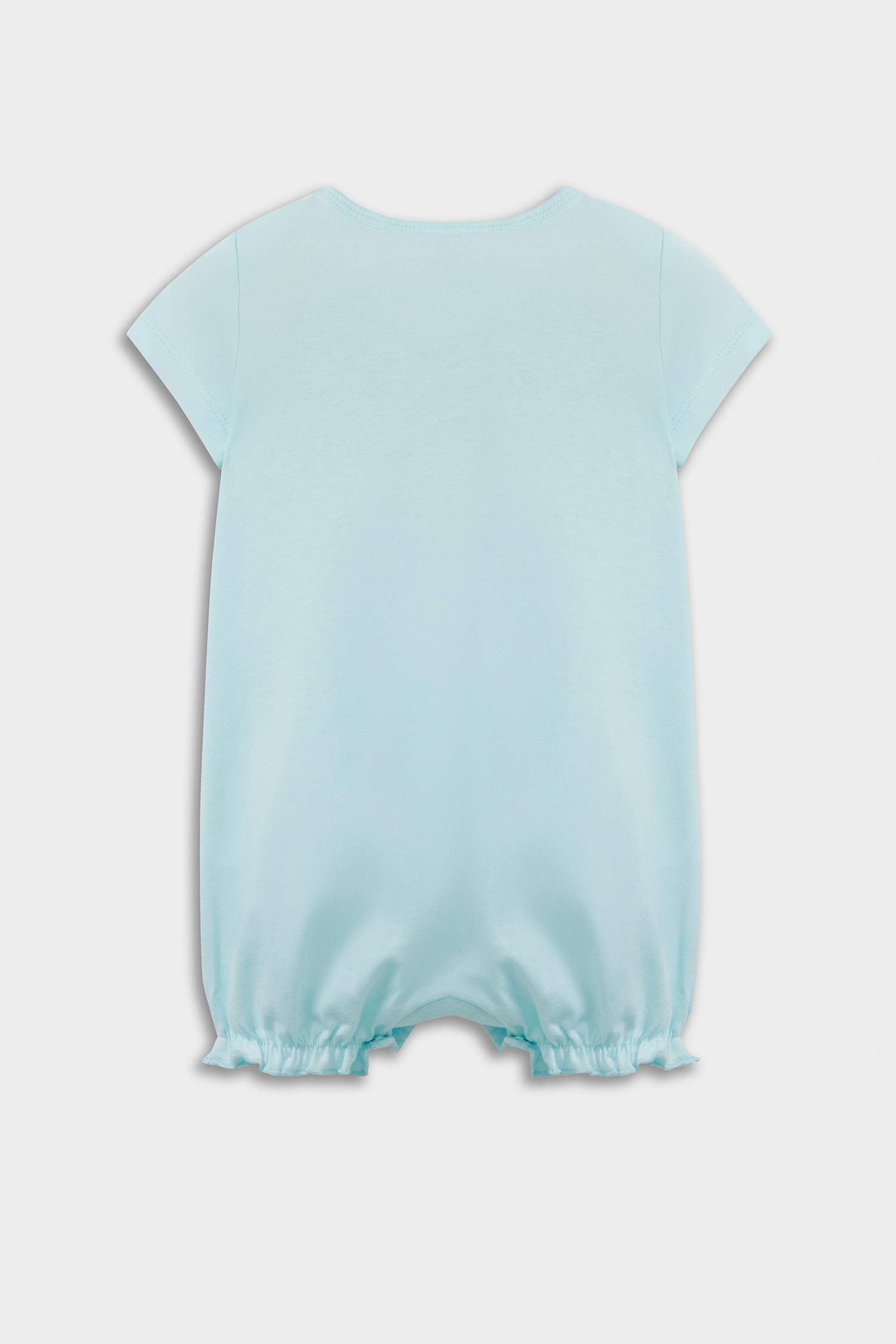 Lot de 2 Combinaisons à manches courtes en coton peigné à motifs pour bébé fille