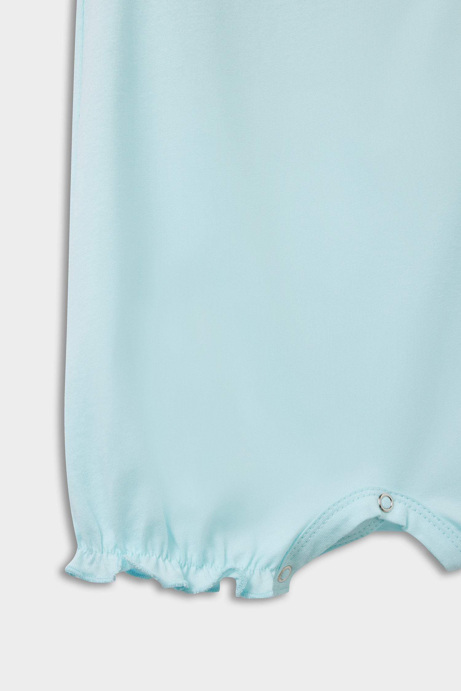 Lot de 2 Combinaisons à manches courtes en coton peigné à motifs pour bébé fille