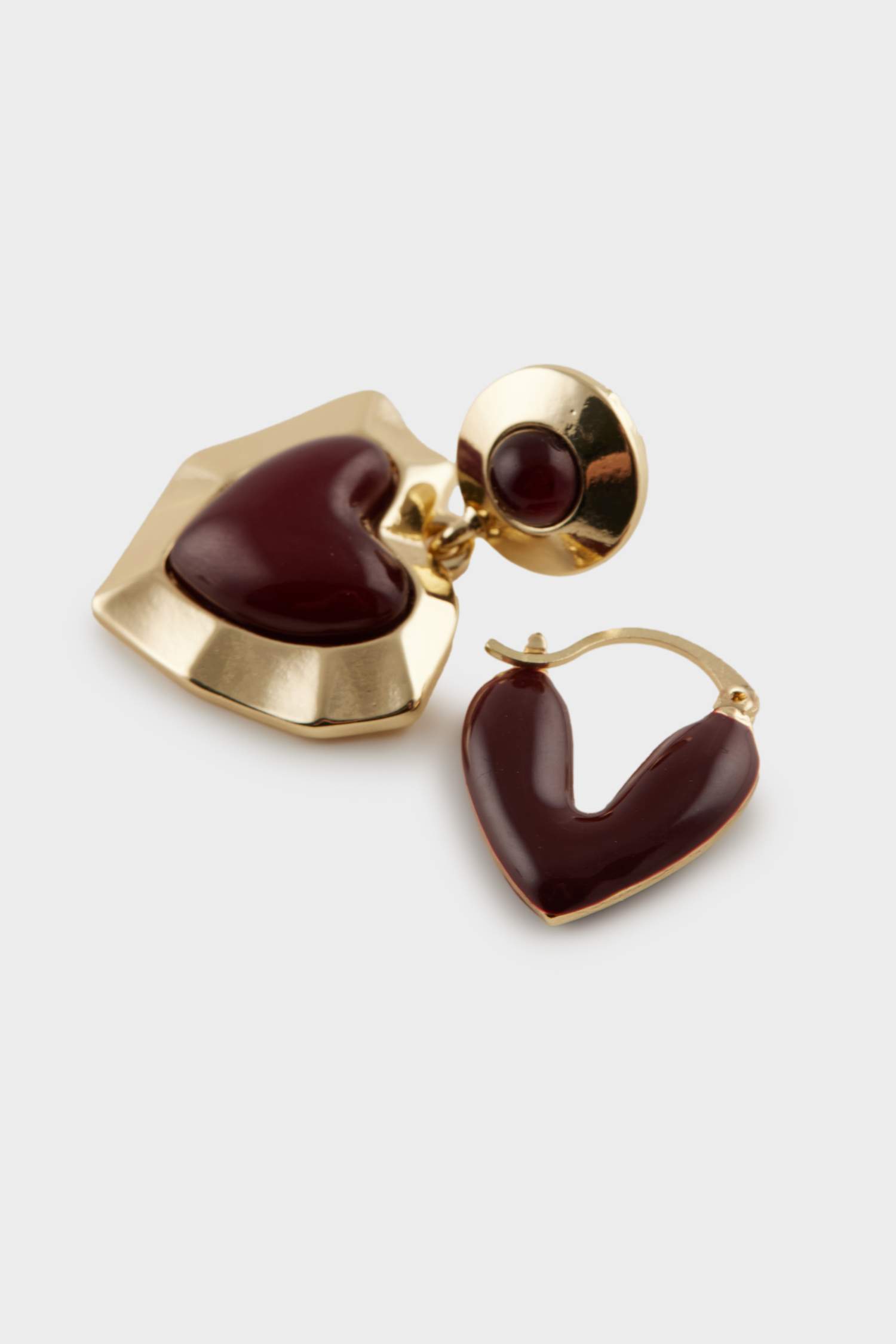 Kadın 2'li Kalpli Küpe