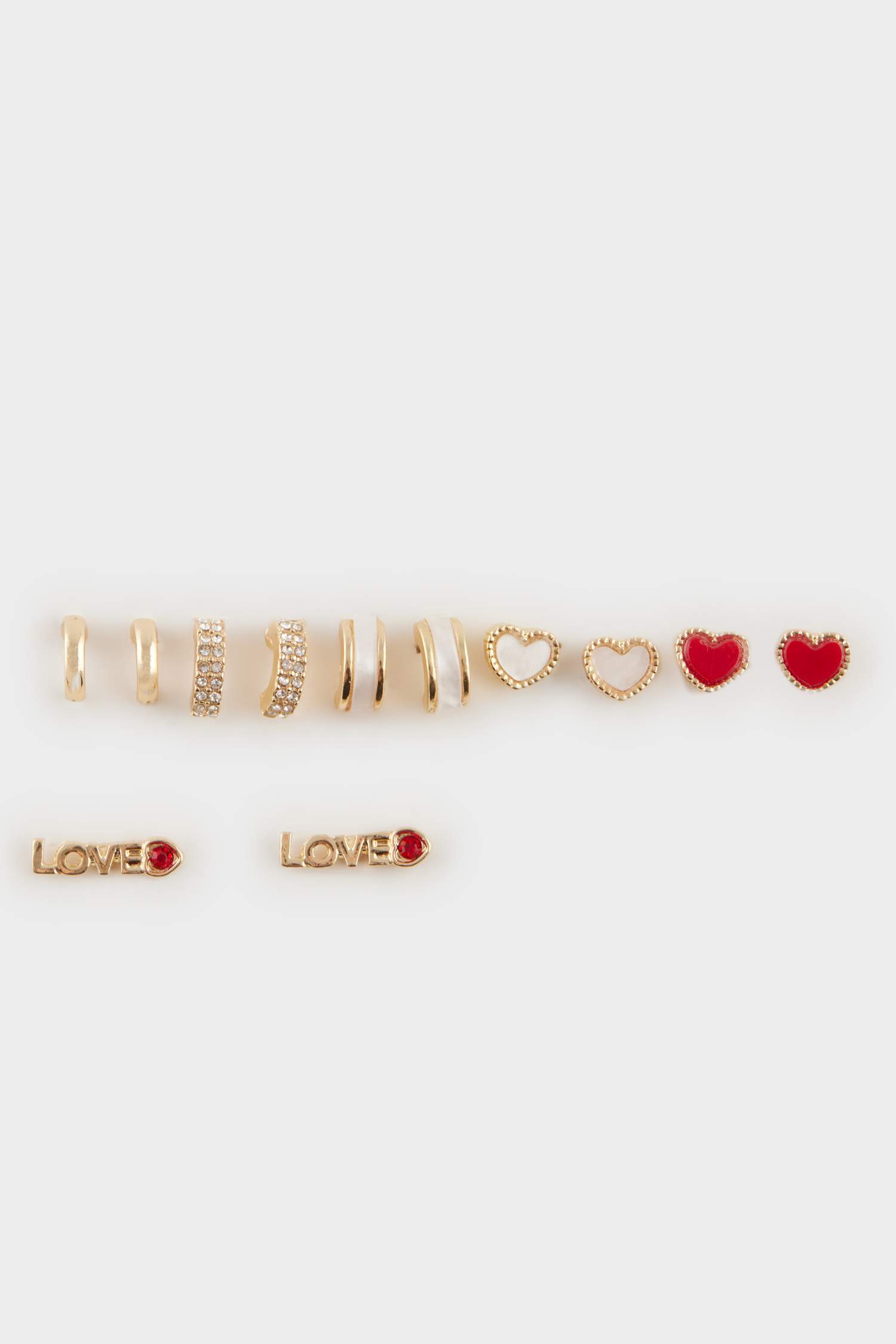 Kadın 6'lı Gold Küpe