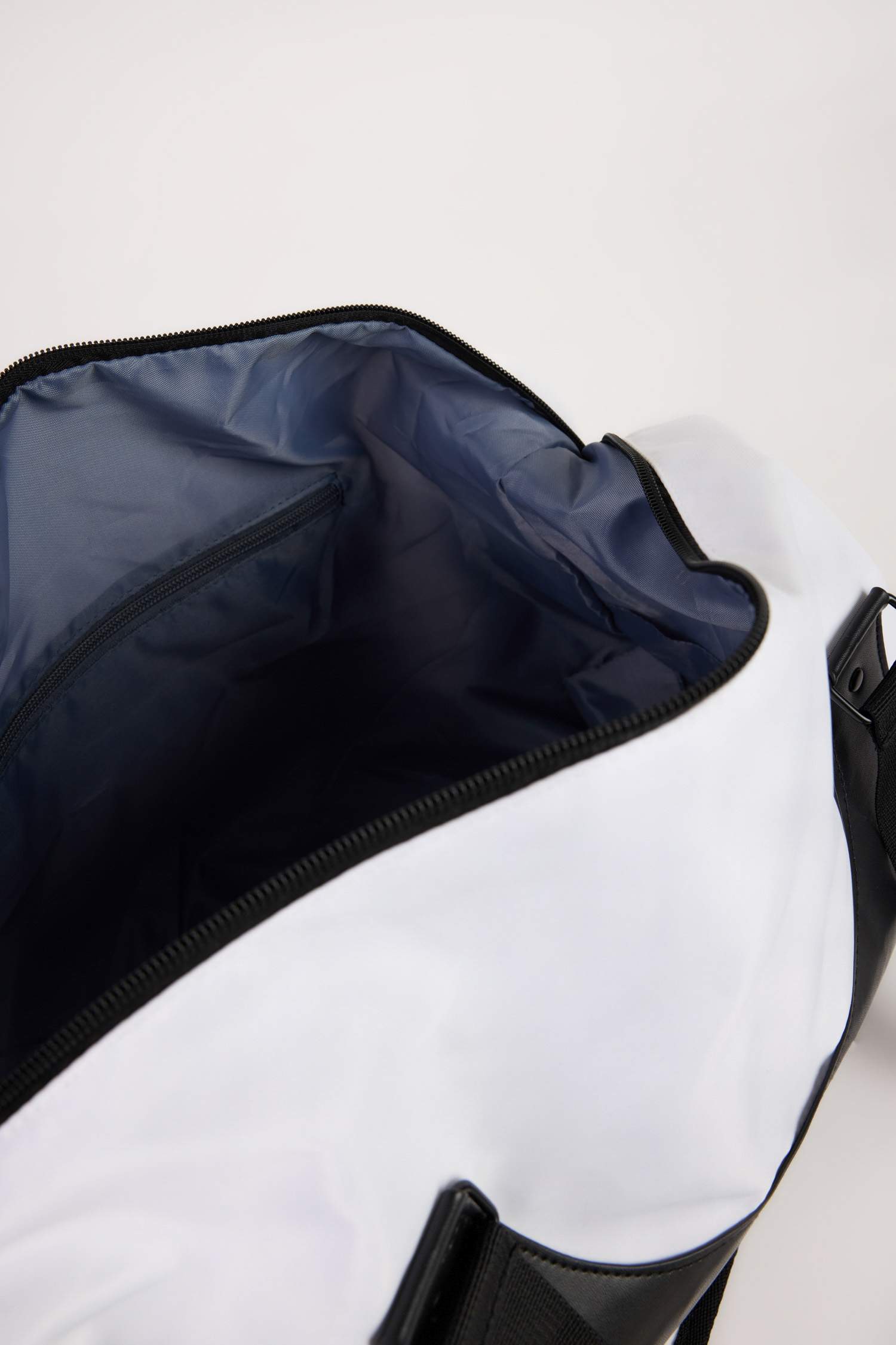 Man Faux Leather Sports and Travel Bag