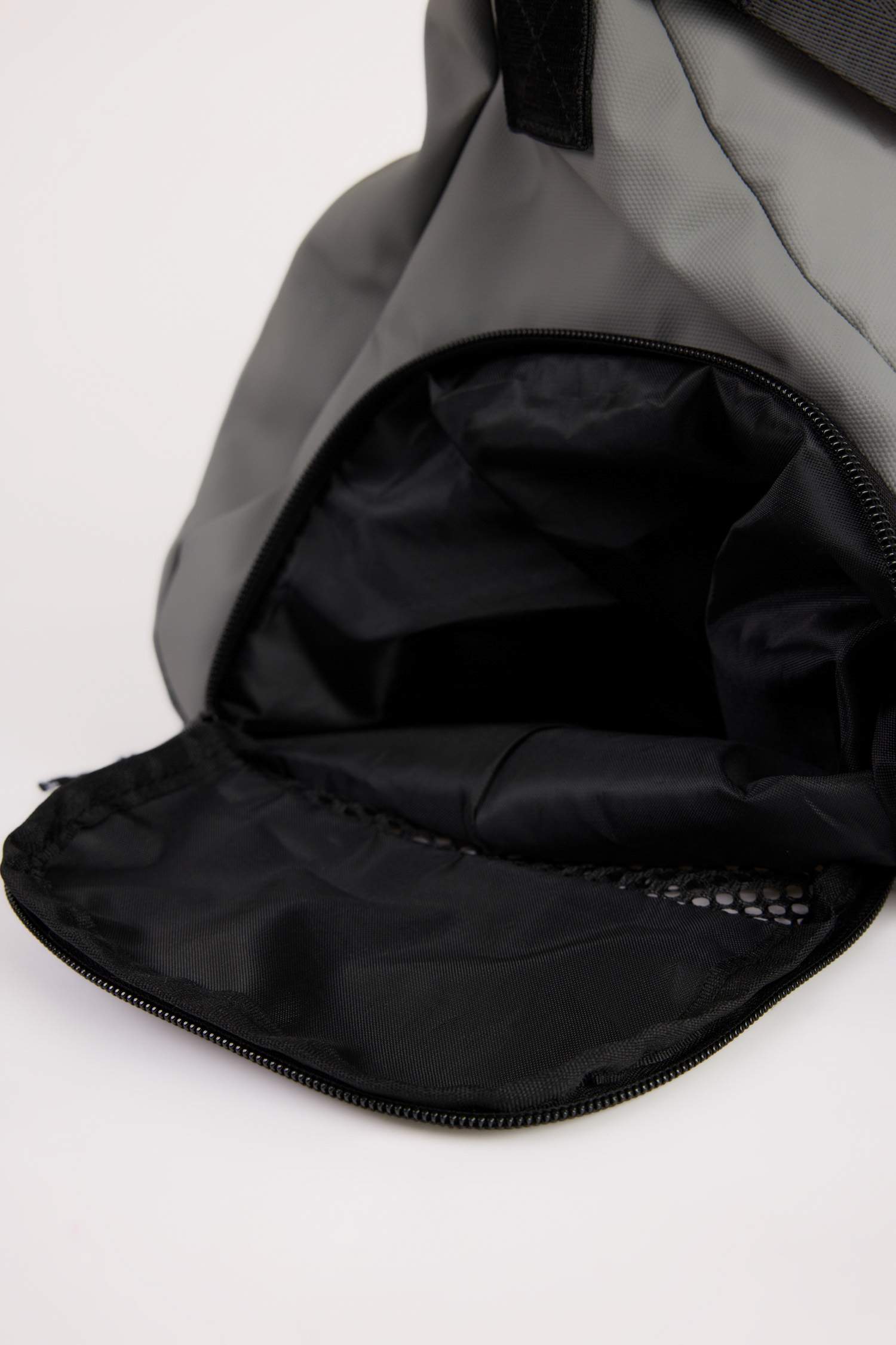 Man Faux Leather Sports and Travel Bag