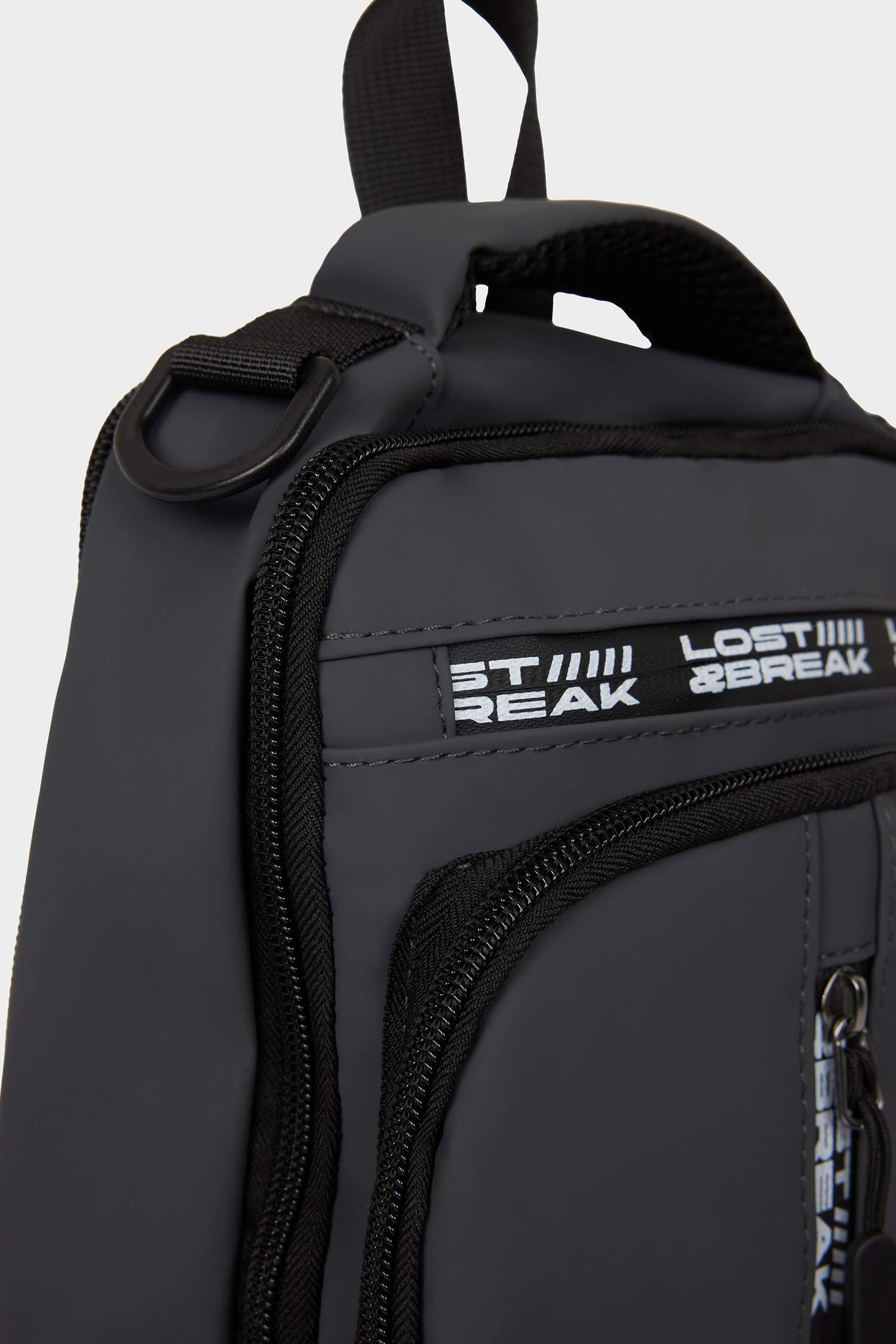 Man Faux Leather Crossbody Bag