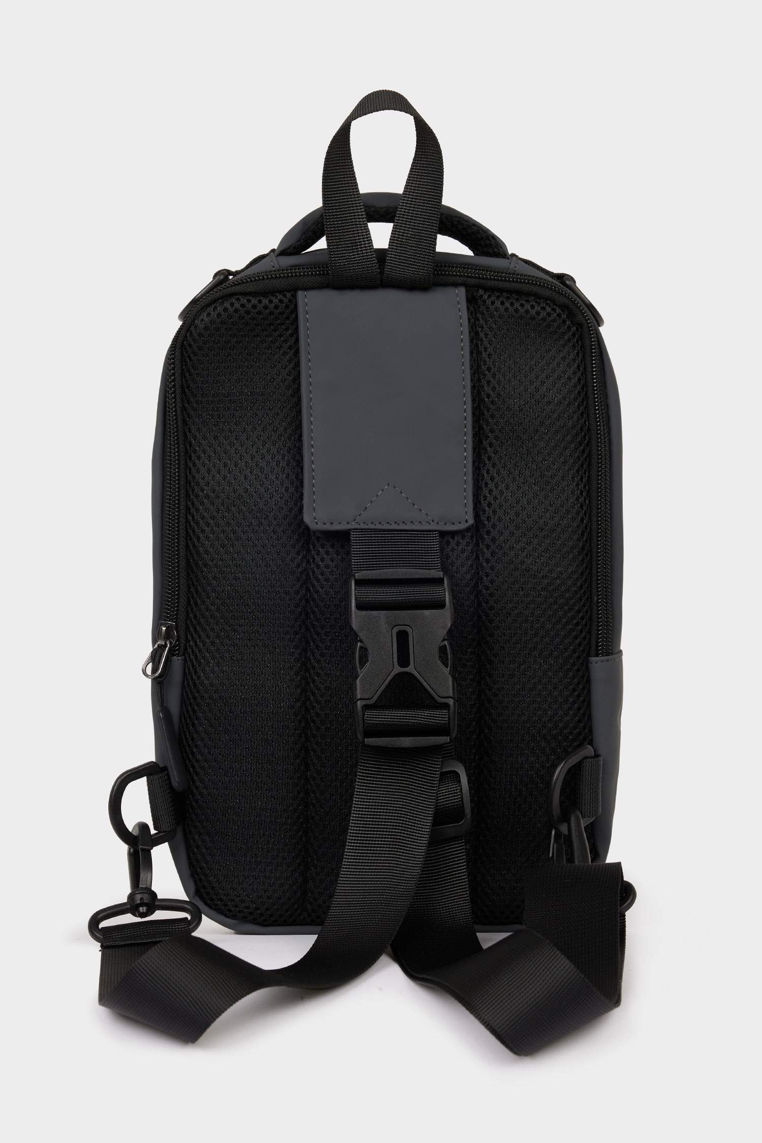 Man Faux Leather Crossbody Bag