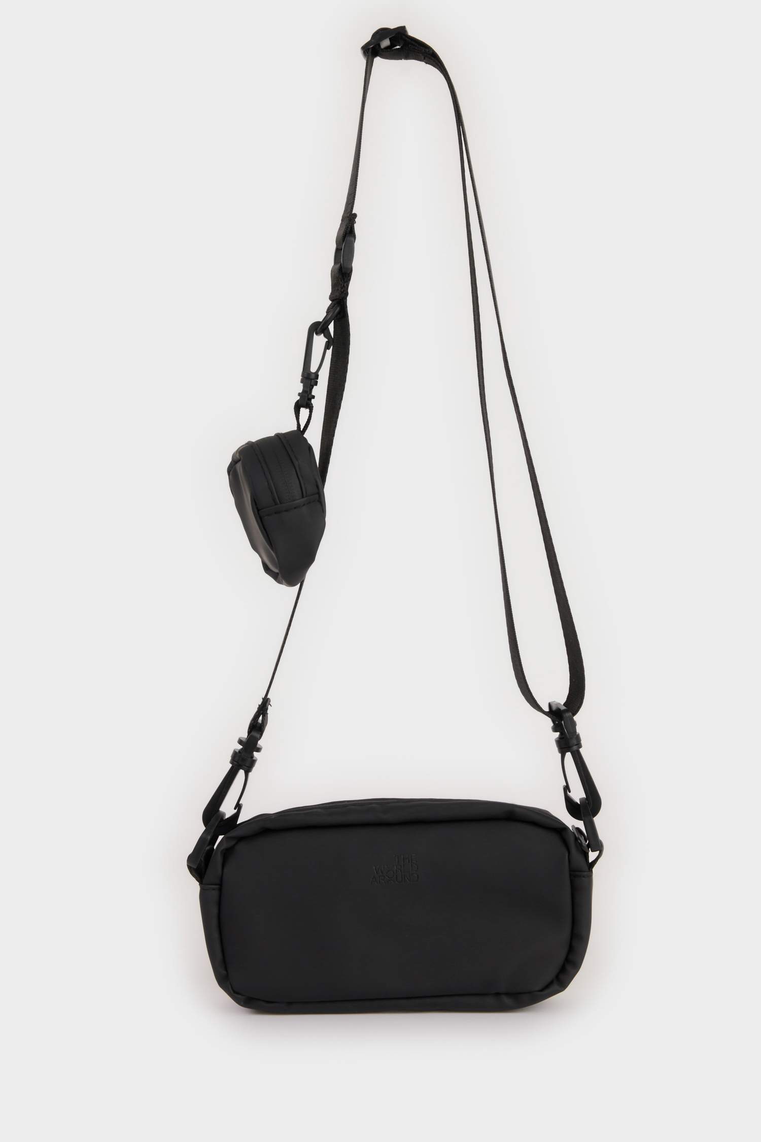 Man Faux Leather Crossbody Bag