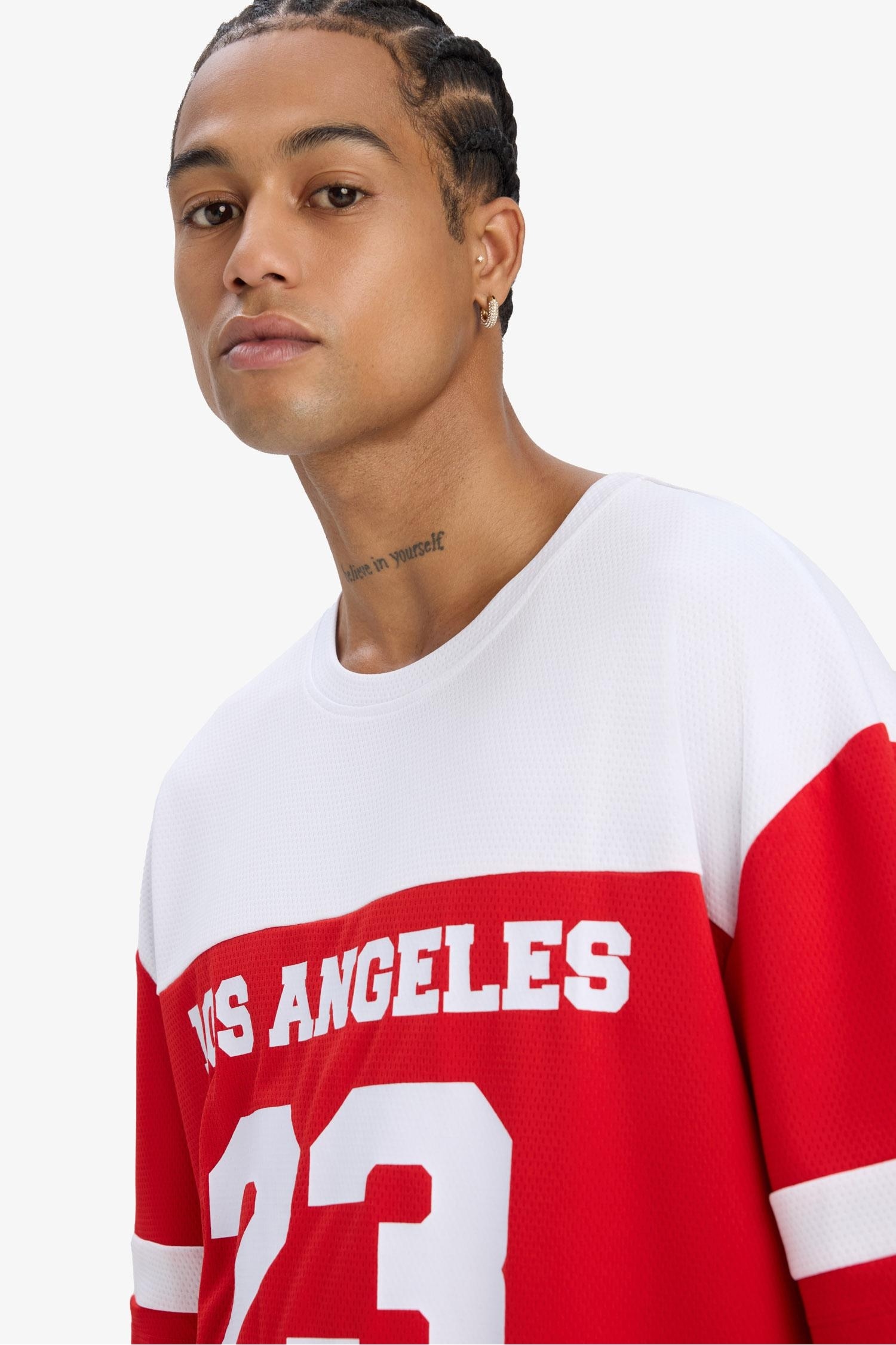 DeFactoFit Hızlı Kuruyan Oversize Geniş Kalıp Bisiklet Yaka Baskılı Sporcu Kısa Kollu Tişört