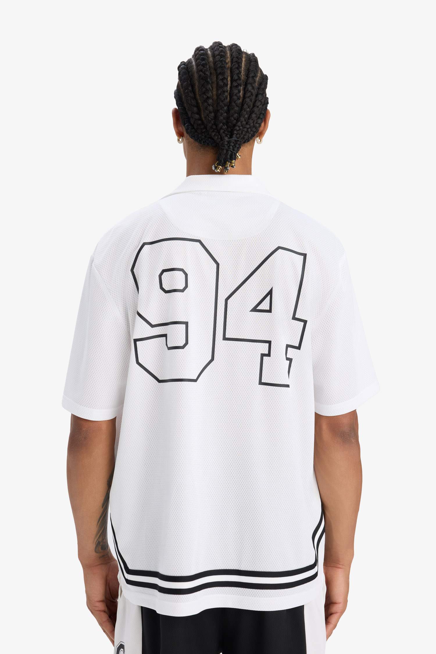 DeFactoFit Hızlı Kuruyan Oversize Geniş Kalıp Bisiklet Yaka Sırt Baskılı Sporcu Kısa Kollu Tişört