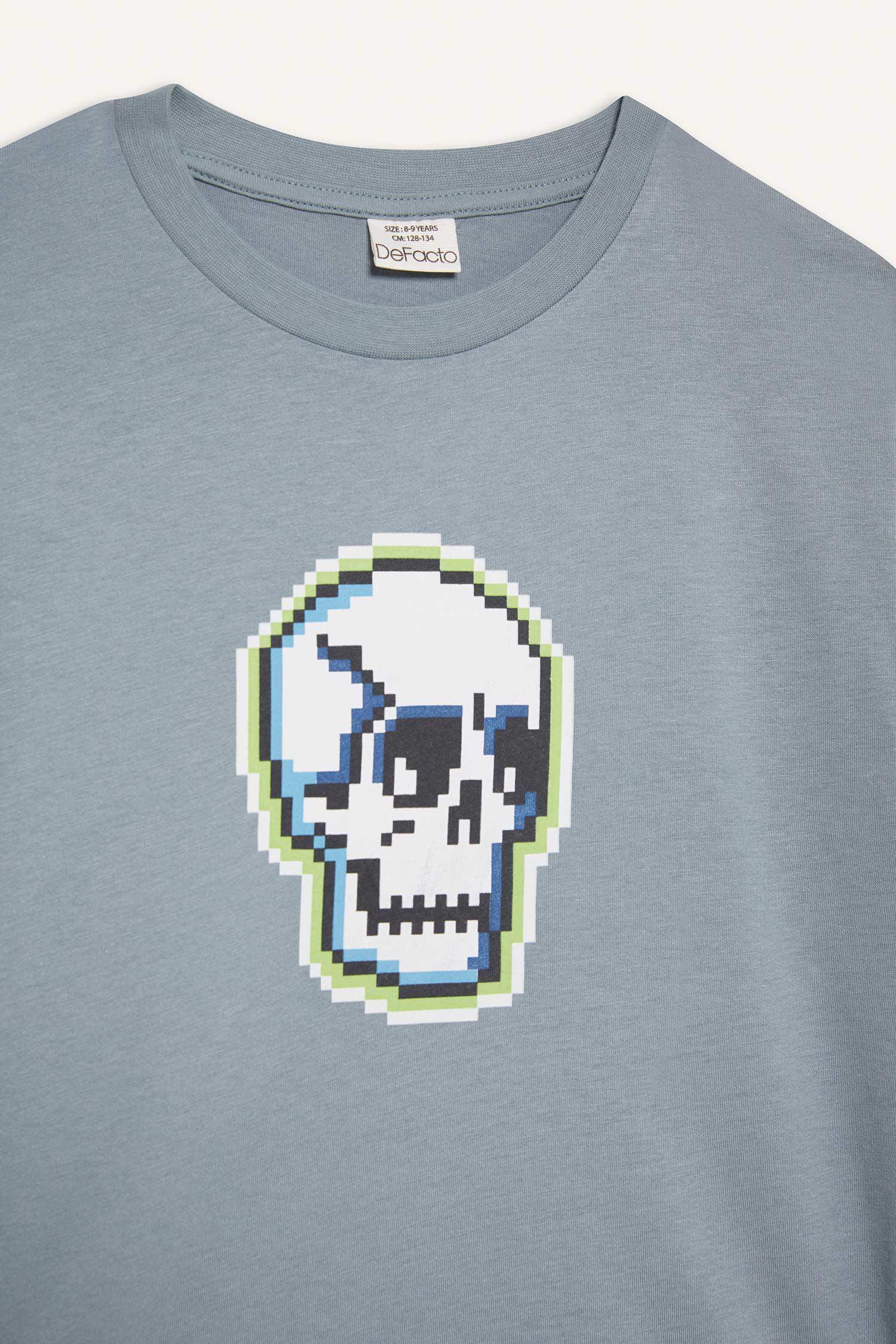 Boy Crew Neck Printed Short Sleeve T-Shirt