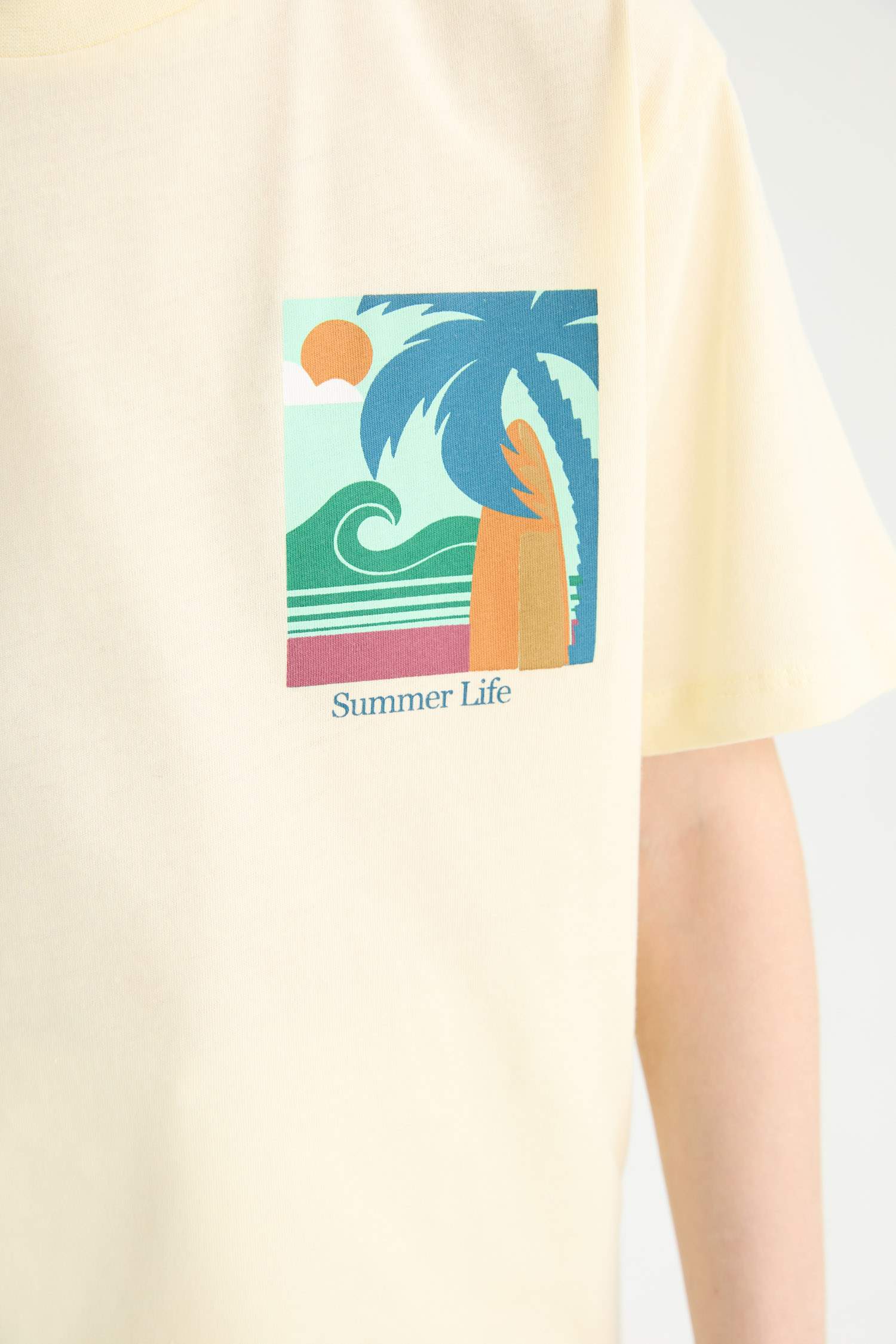 Boy Crew Neck Printed Short Sleeve T-Shirt