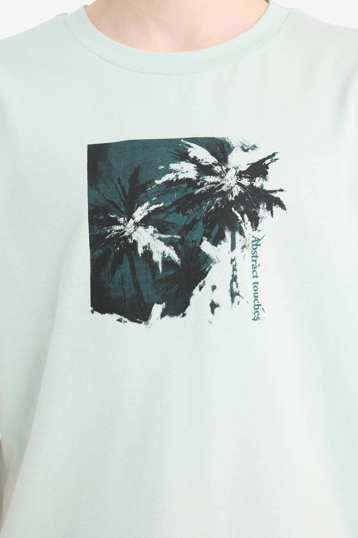 Erkek Çocuk Bisiklet Yaka Baskılı Kısa Kollu Tişört