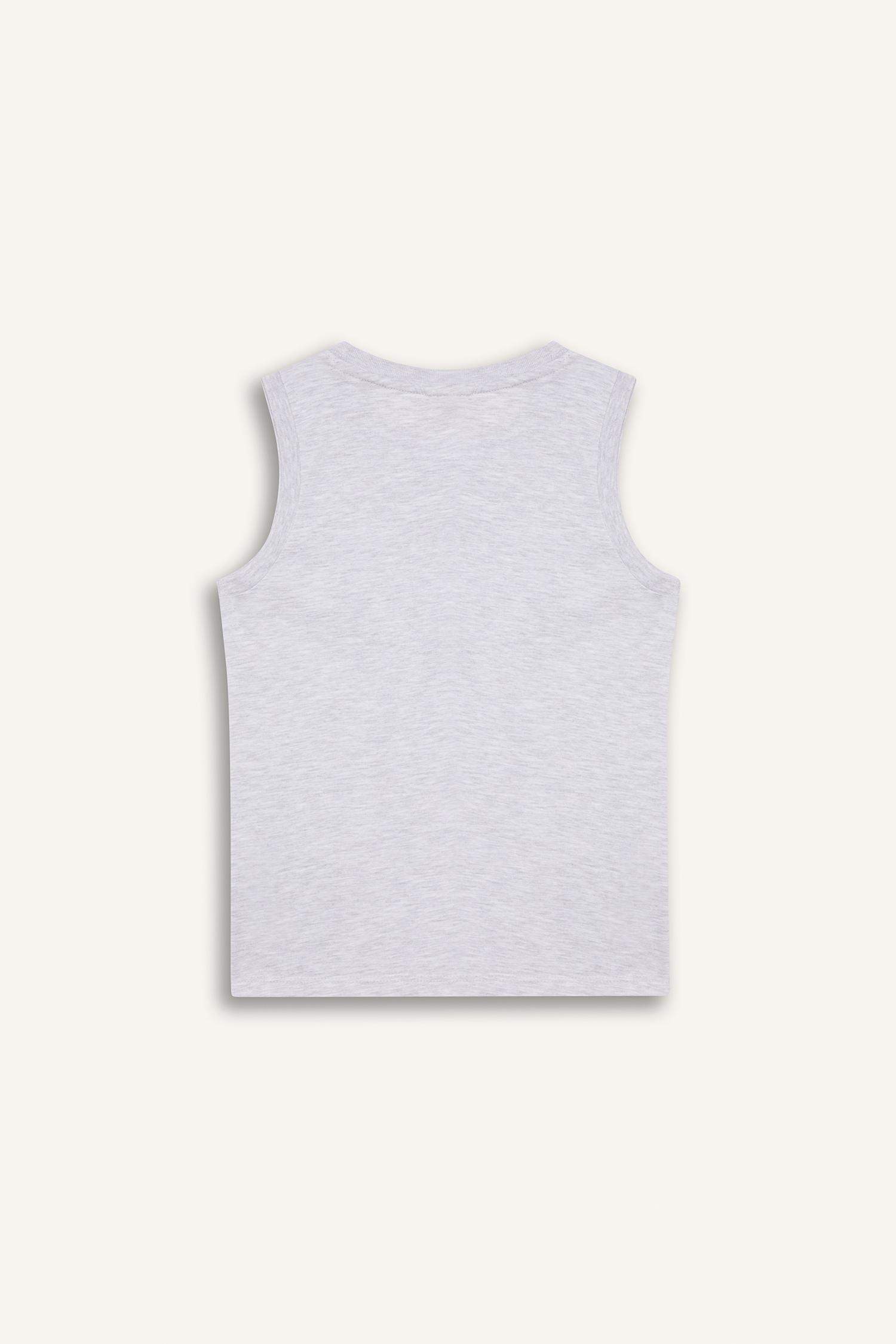 Erkek Çocuk Bisiklet Yaka Baskılı Atlet