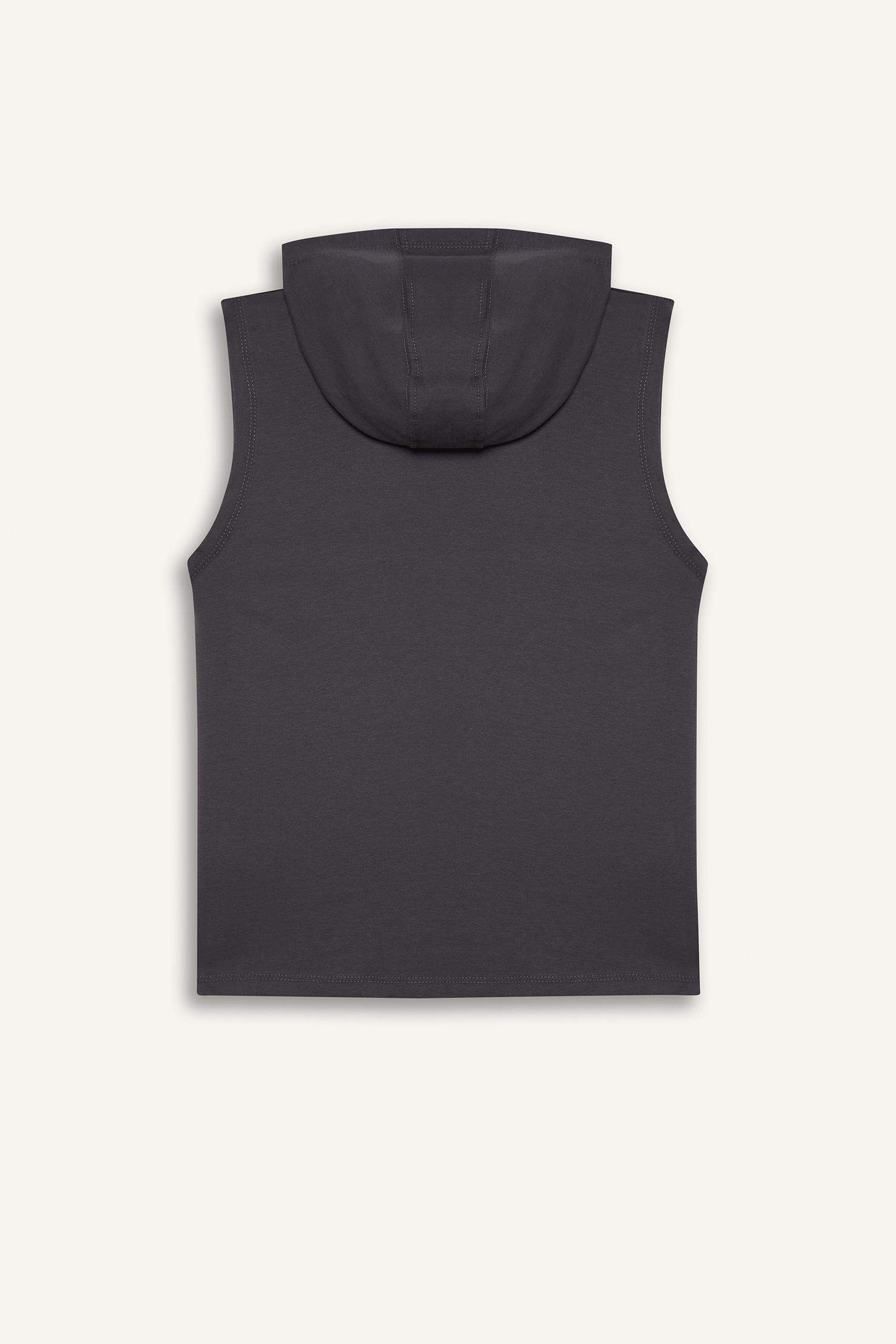 Erkek Çocuk Kapüşonlu Baskılı Atlet